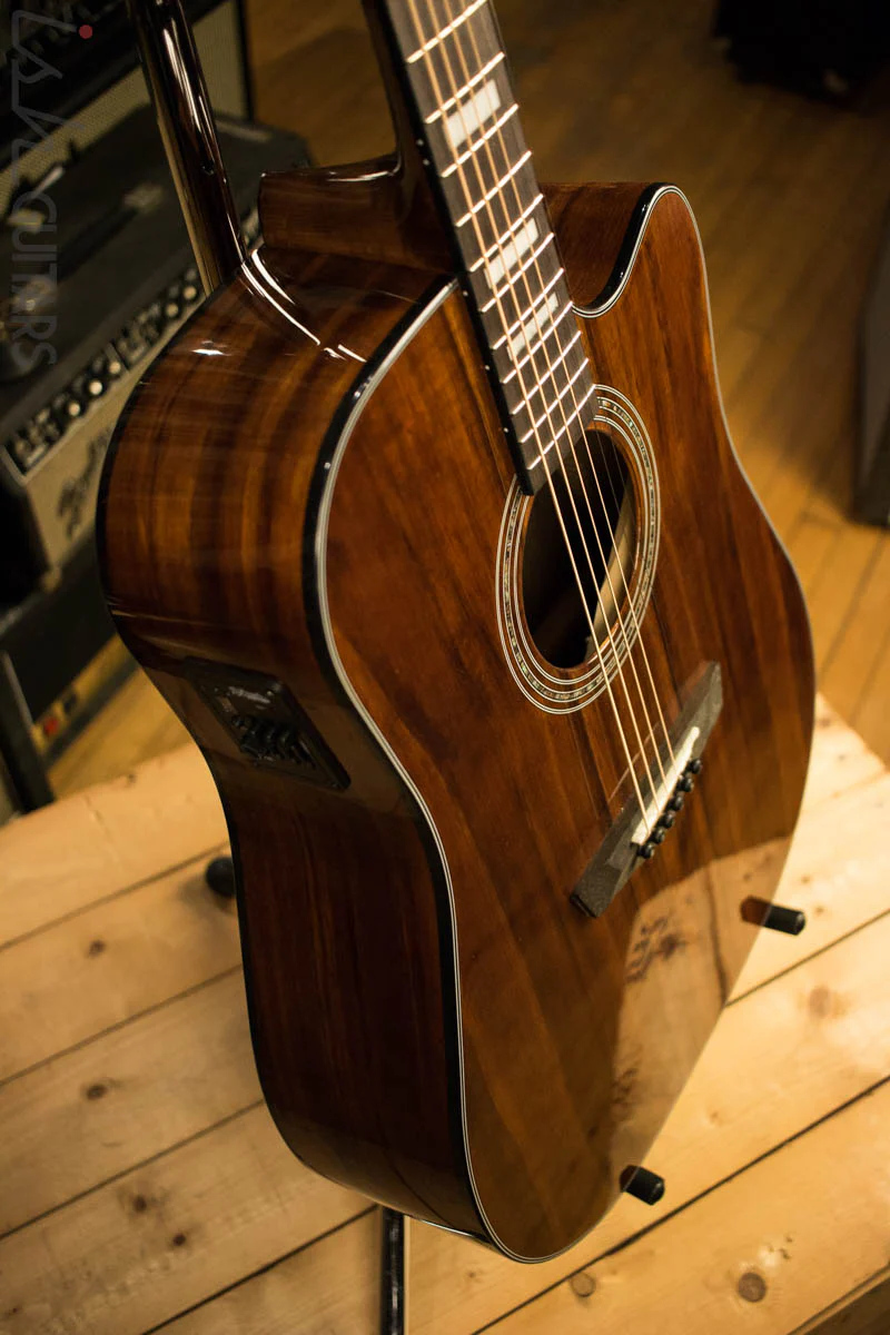 D’Angelico Premier Bowery Koa Acoustic Electric Guitar - Image 6