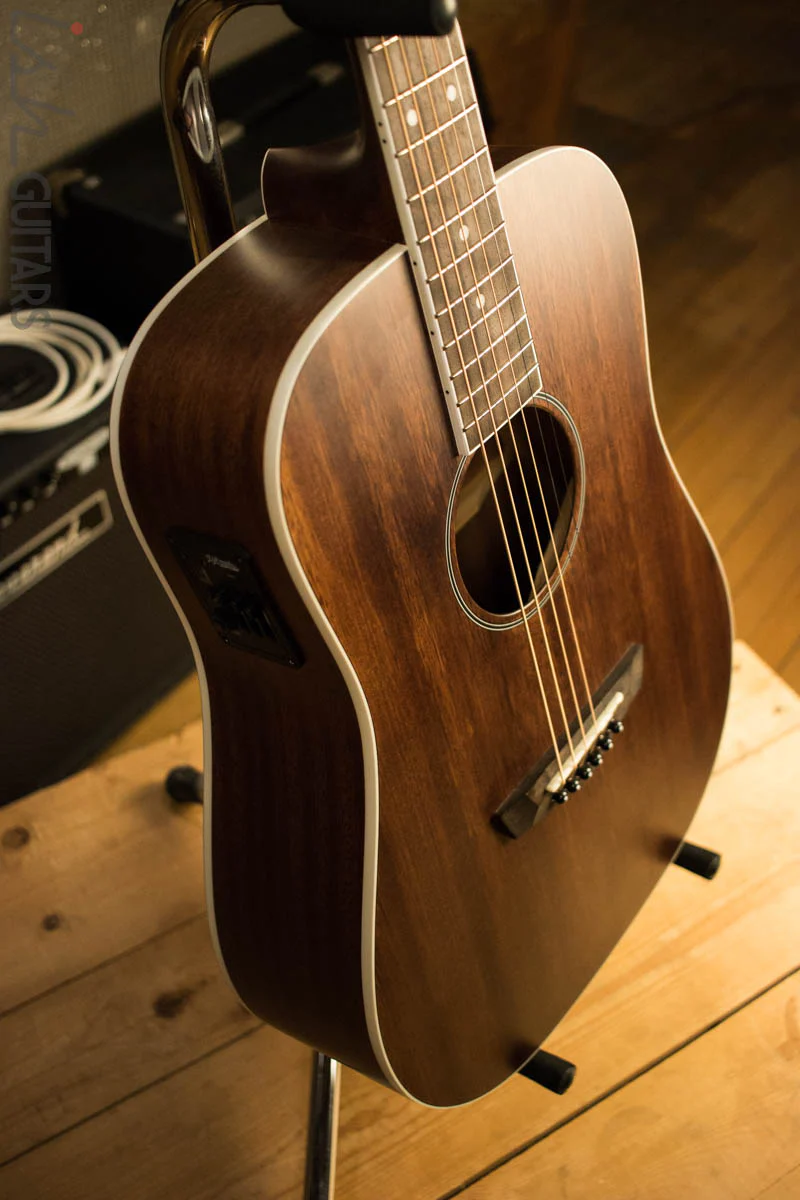D’Angelico Premier Niagara Acoustic Guitar Natural Mahogany Finish - Image 6