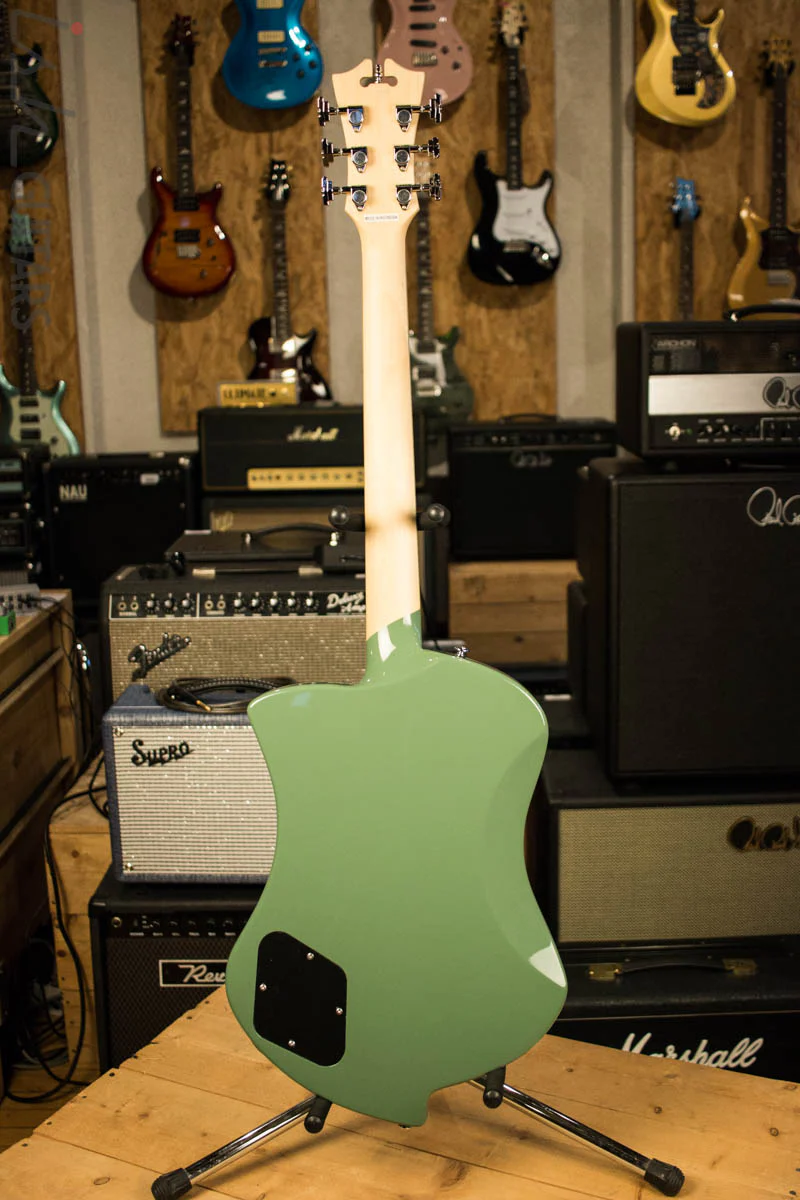D’Angelico Premier Series Ludlow Electric Guitar with Stopbar Tailpiece Army Green - Image 8