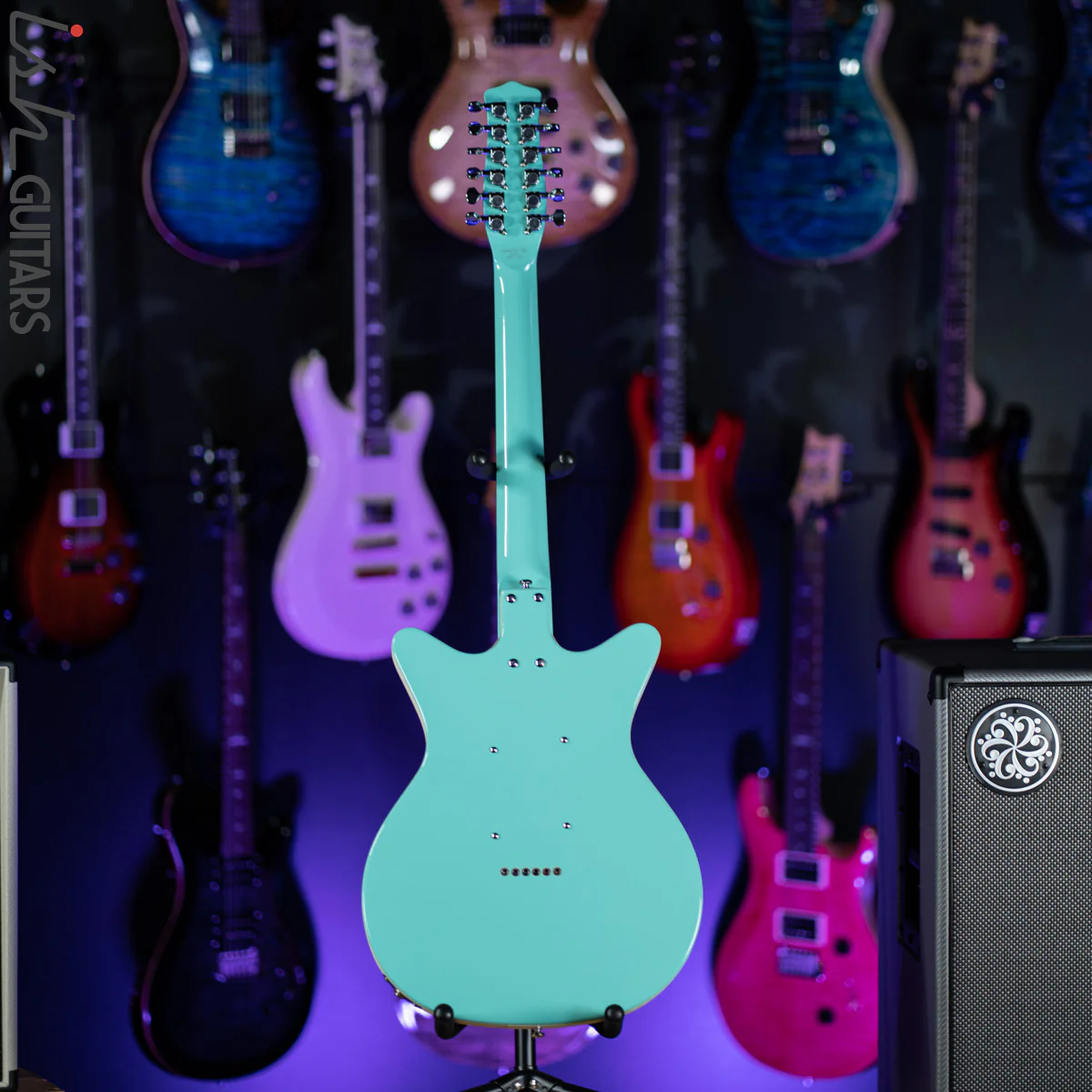 Danelectro 12SDC 12-String Electric Guitar Aqua - Image 7