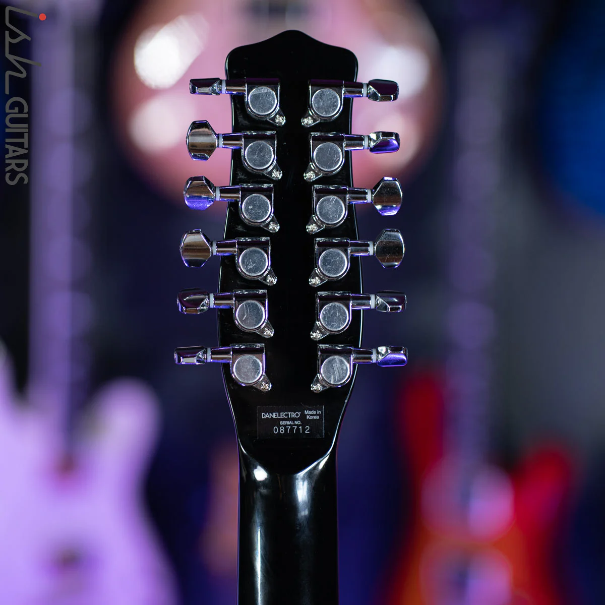 Danelectro 12SDC 12-String Electric Guitar Black - Image 11