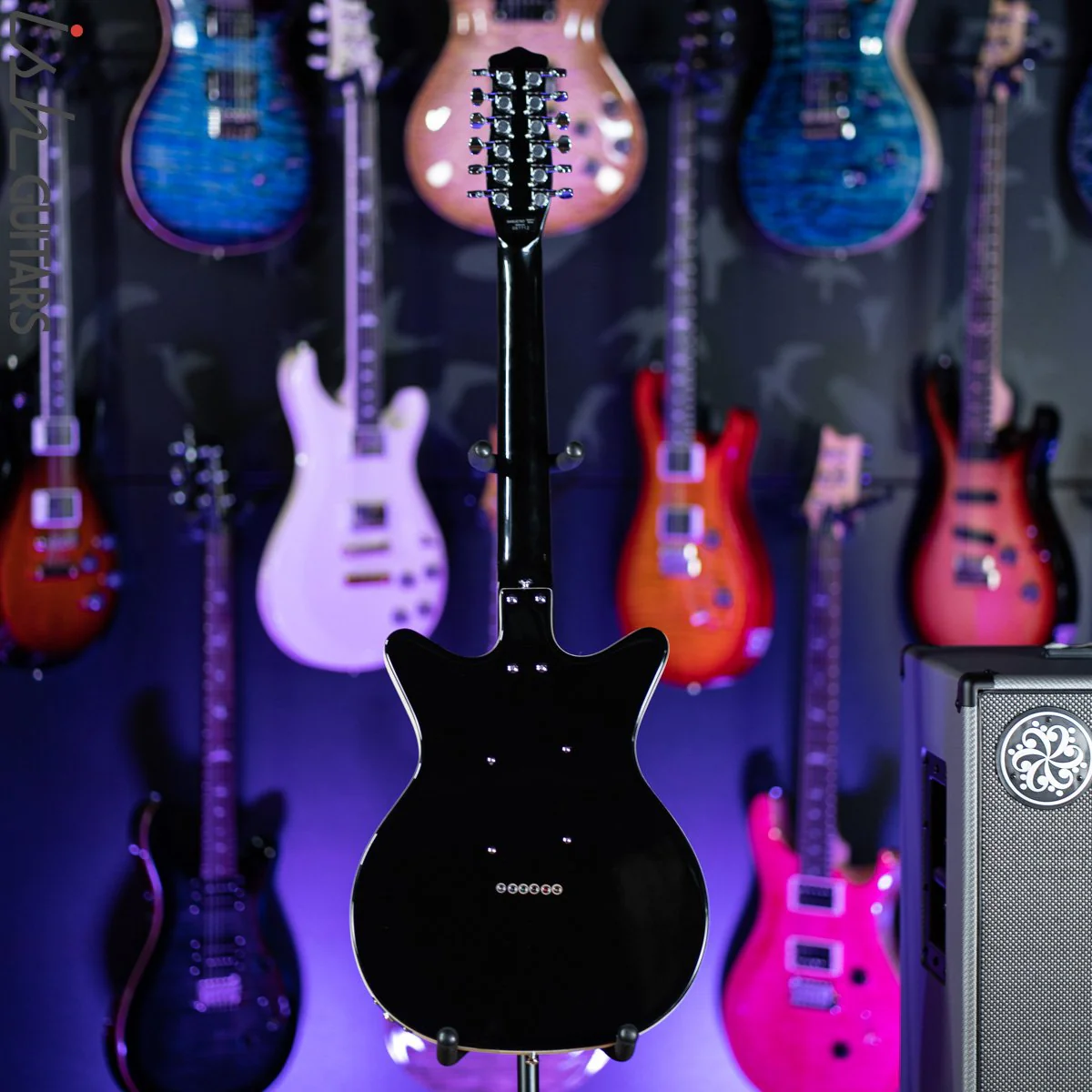 Danelectro 12SDC 12-String Electric Guitar Black - Image 8