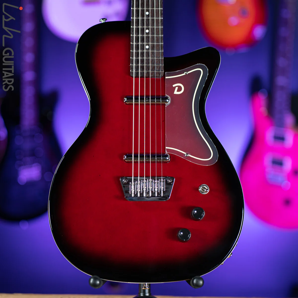 Danelectro 56 Singlecut Baritone Red Burst - Image 2