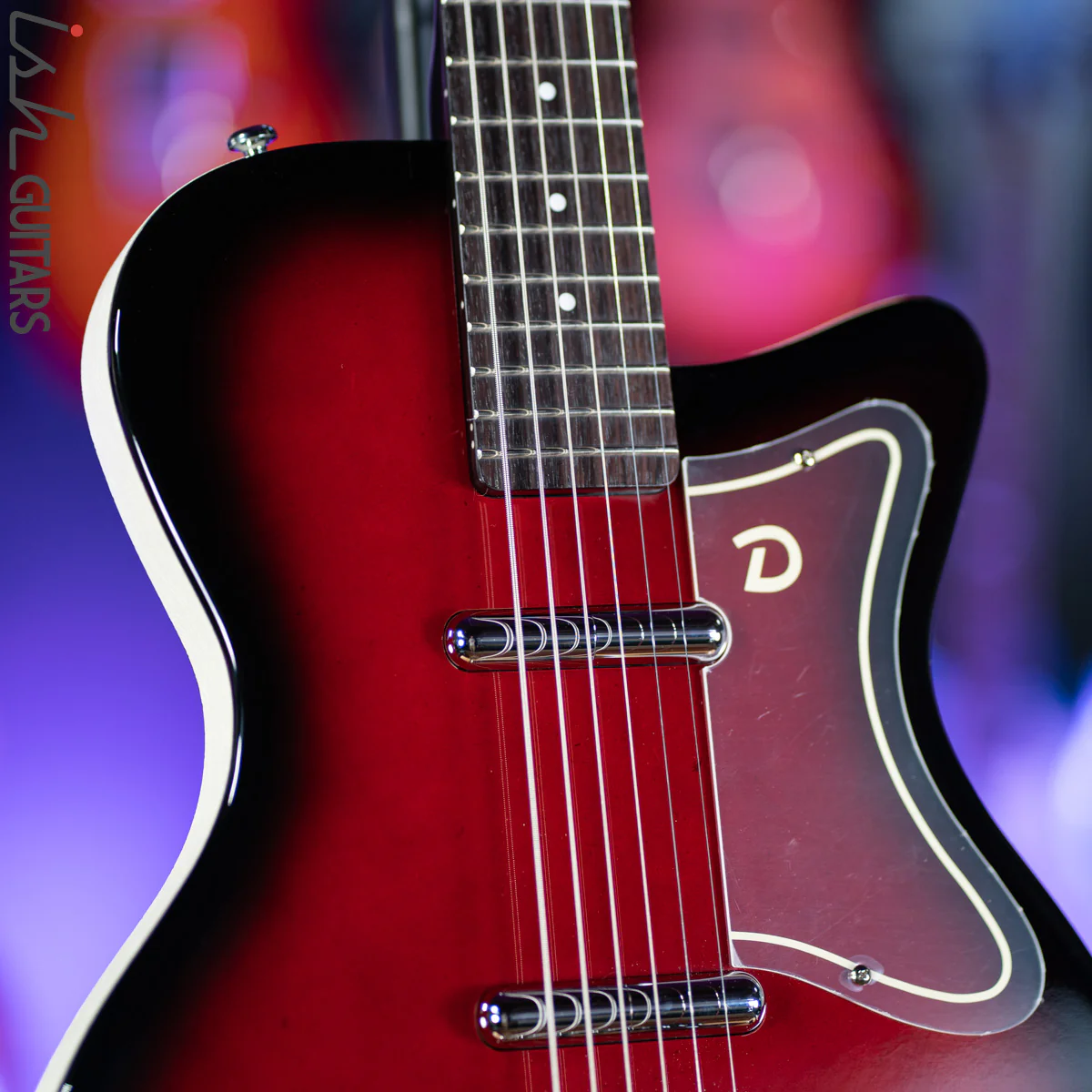 Danelectro 56 Singlecut Baritone Red Burst - Image 6