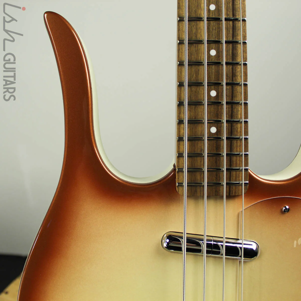 Danelectro '58 Longhorn Bass Guitar Copper Burst - Image 4