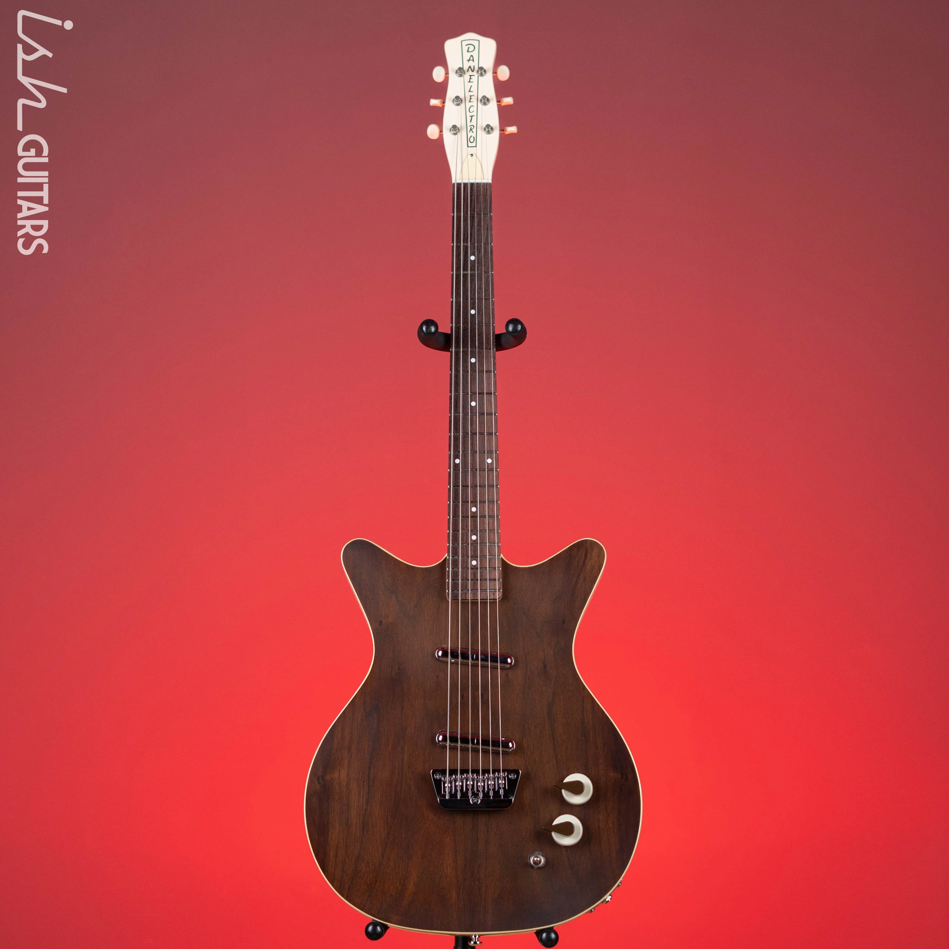 Danelectro '59 Electric Guitar Divine Dark Walnut - Image 2