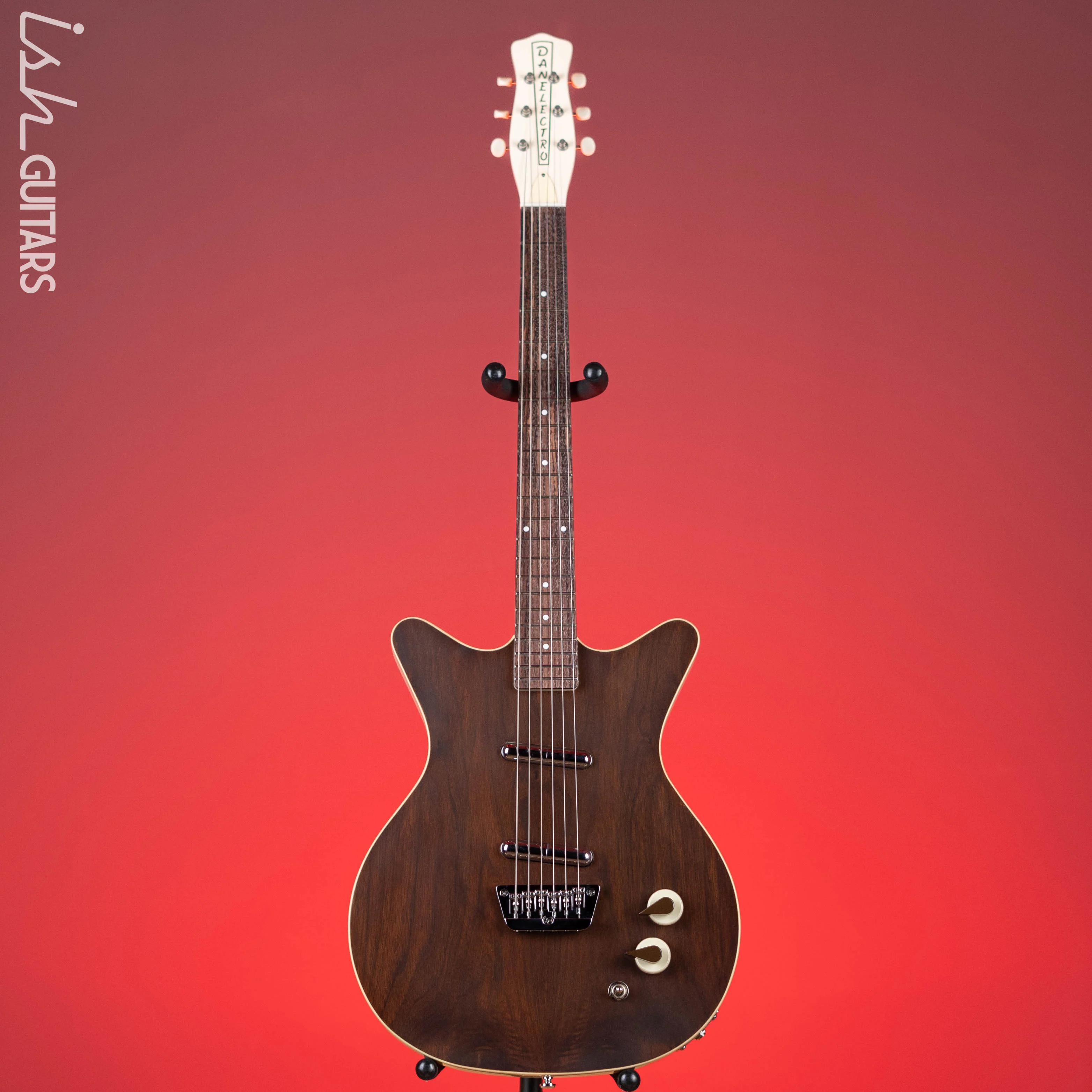 Danelectro '59 Electric Guitar Divine Dark Walnut - Demo - Image 2