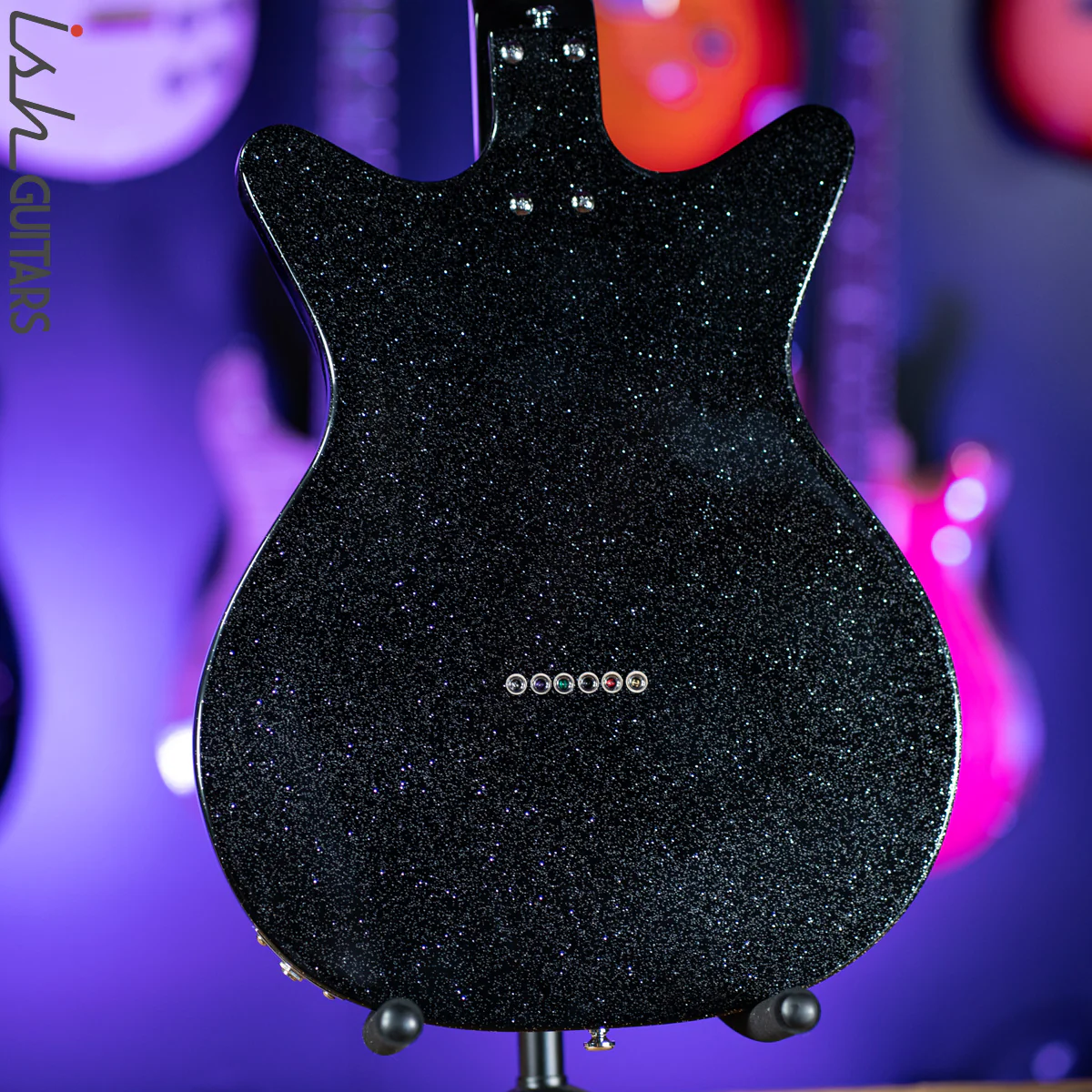 Danelectro 59x12 12-String Electric Guitar Black Metalflake - Image 8