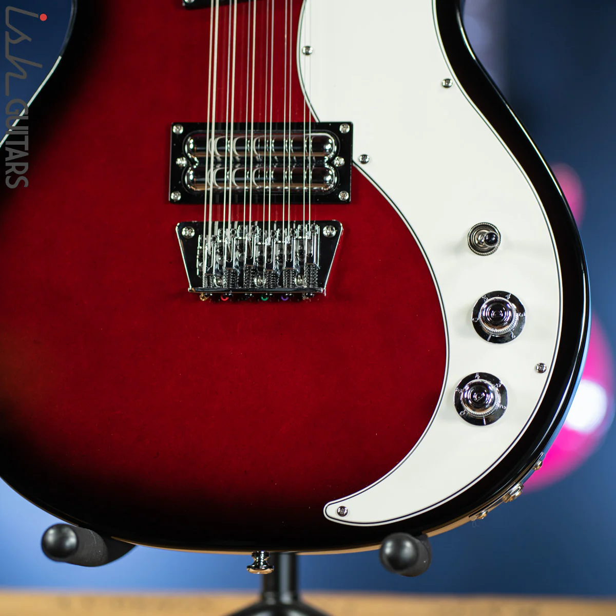 Danelectro 59x12 12-String Electric Guitar Red Burst - Image 4