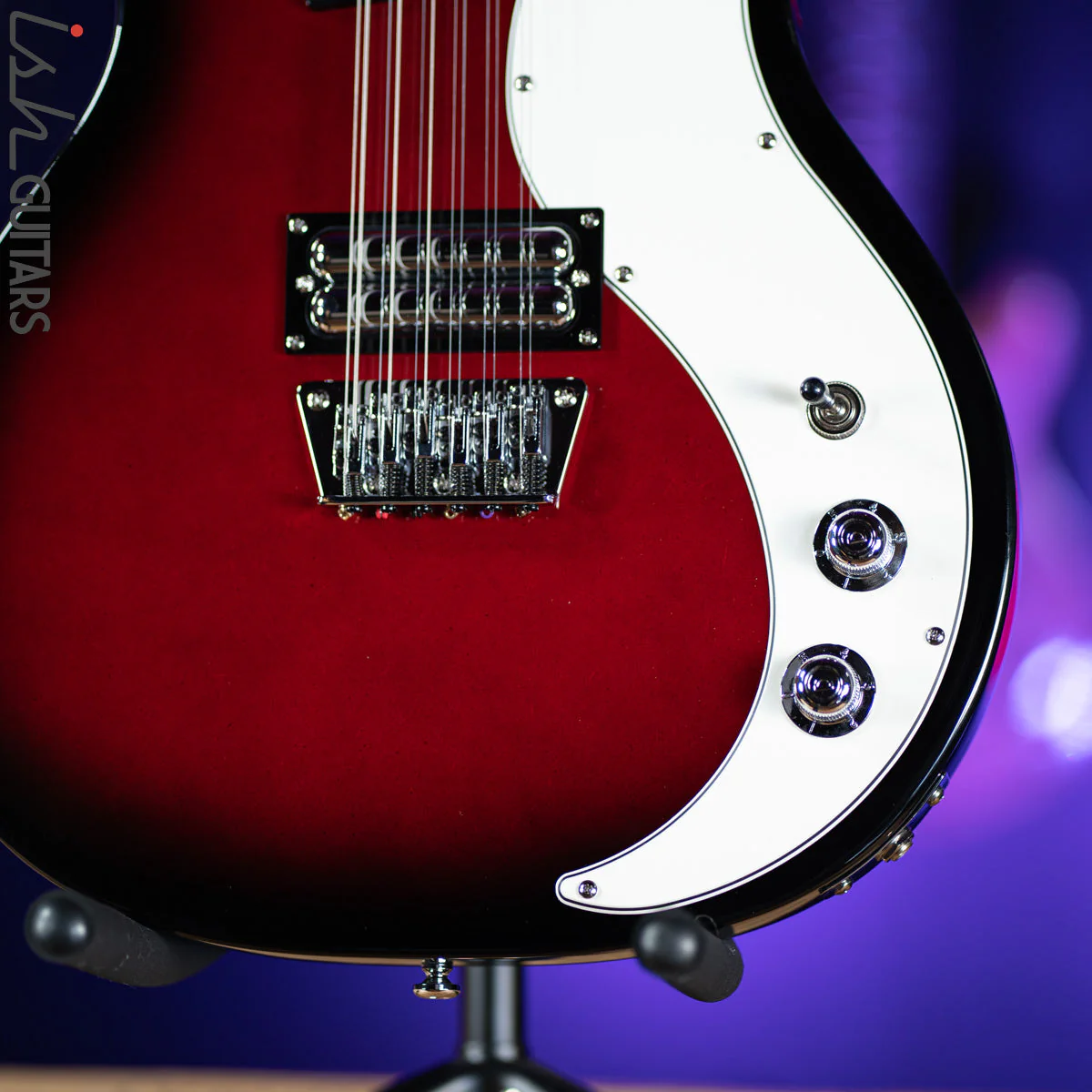 Danelectro 59x12 12-String Electric Guitar Red Burst - Image 4