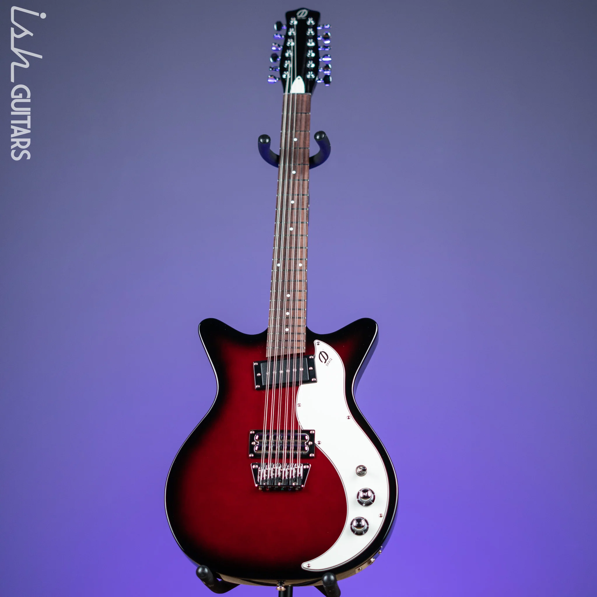 Danelectro 59x12 12-String Electric Guitar Red Burst Demo - Image 2