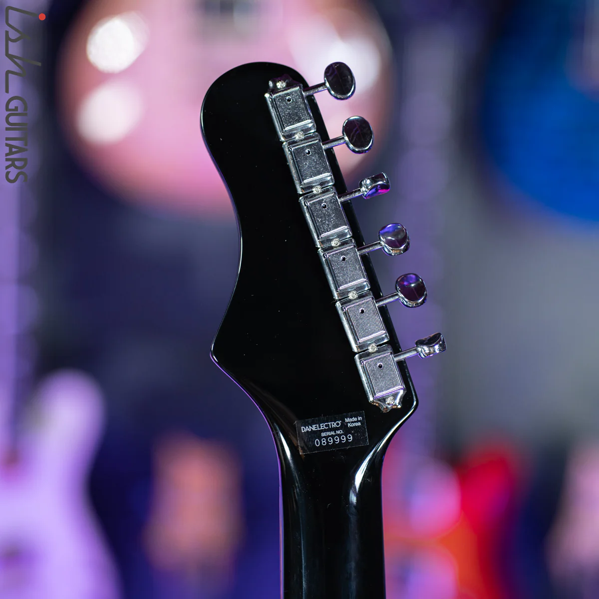 Danelectro '67 Dano Electric Guitar Black - Image 12