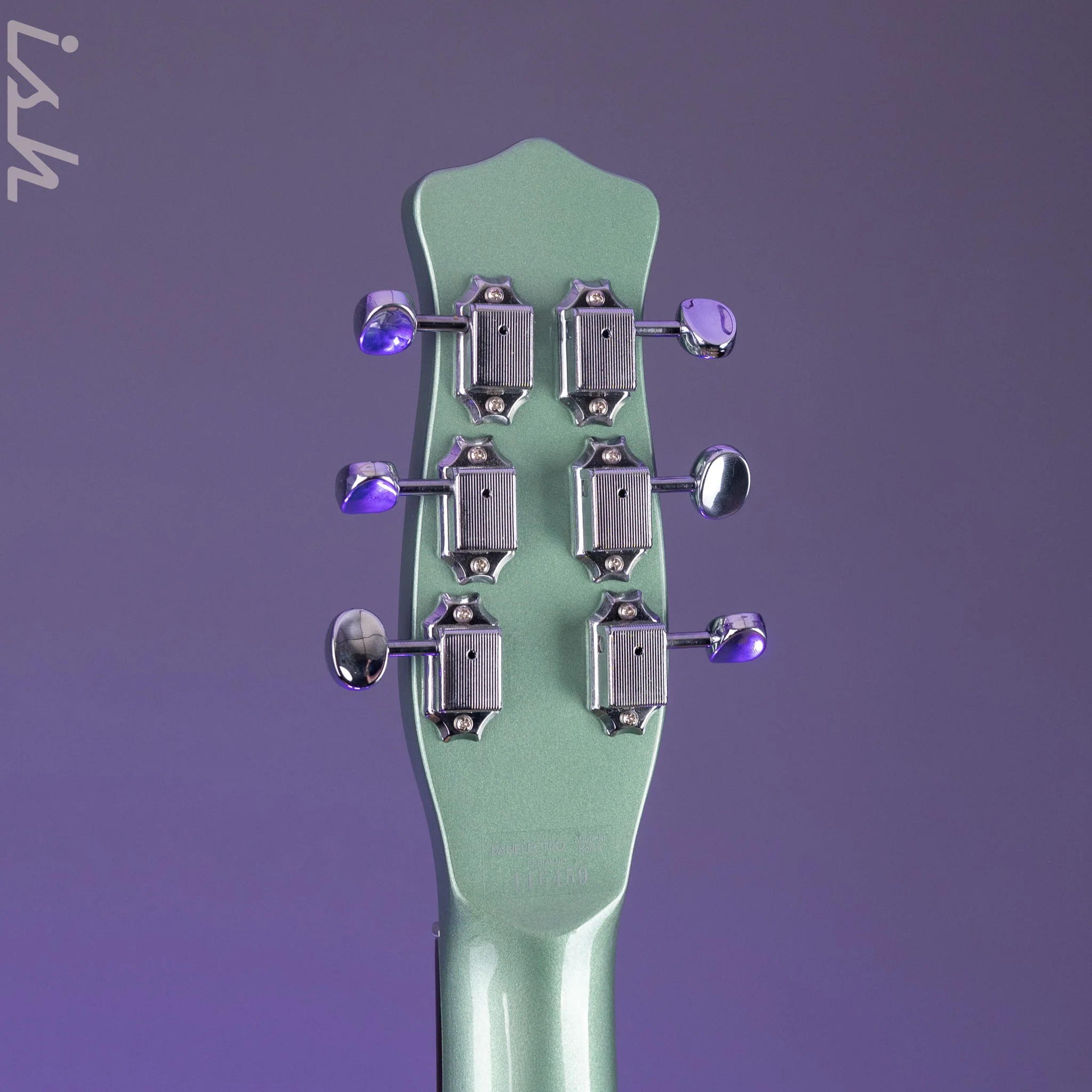 Danelectro D-56 Baritone Electric Guitar Olive Metallic *Ish Guitars Exclusive* - Image 11