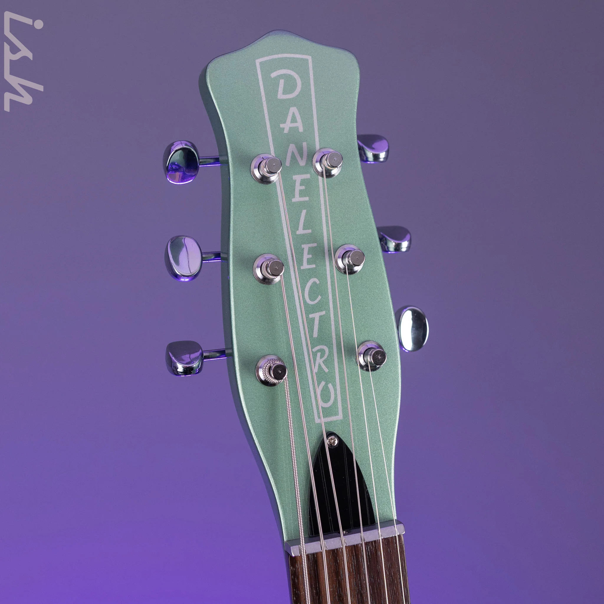 Danelectro D-56 Baritone Electric Guitar Olive Metallic *Ish Guitars Exclusive* - Image 6