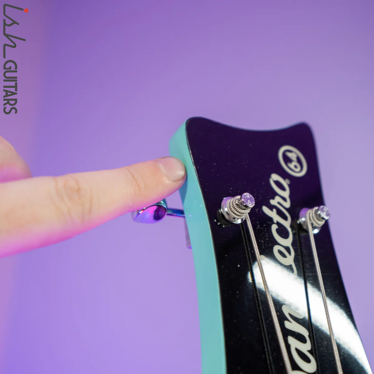 Danelectro D64 Bass Aqua Seafoam Prototype - Image 7