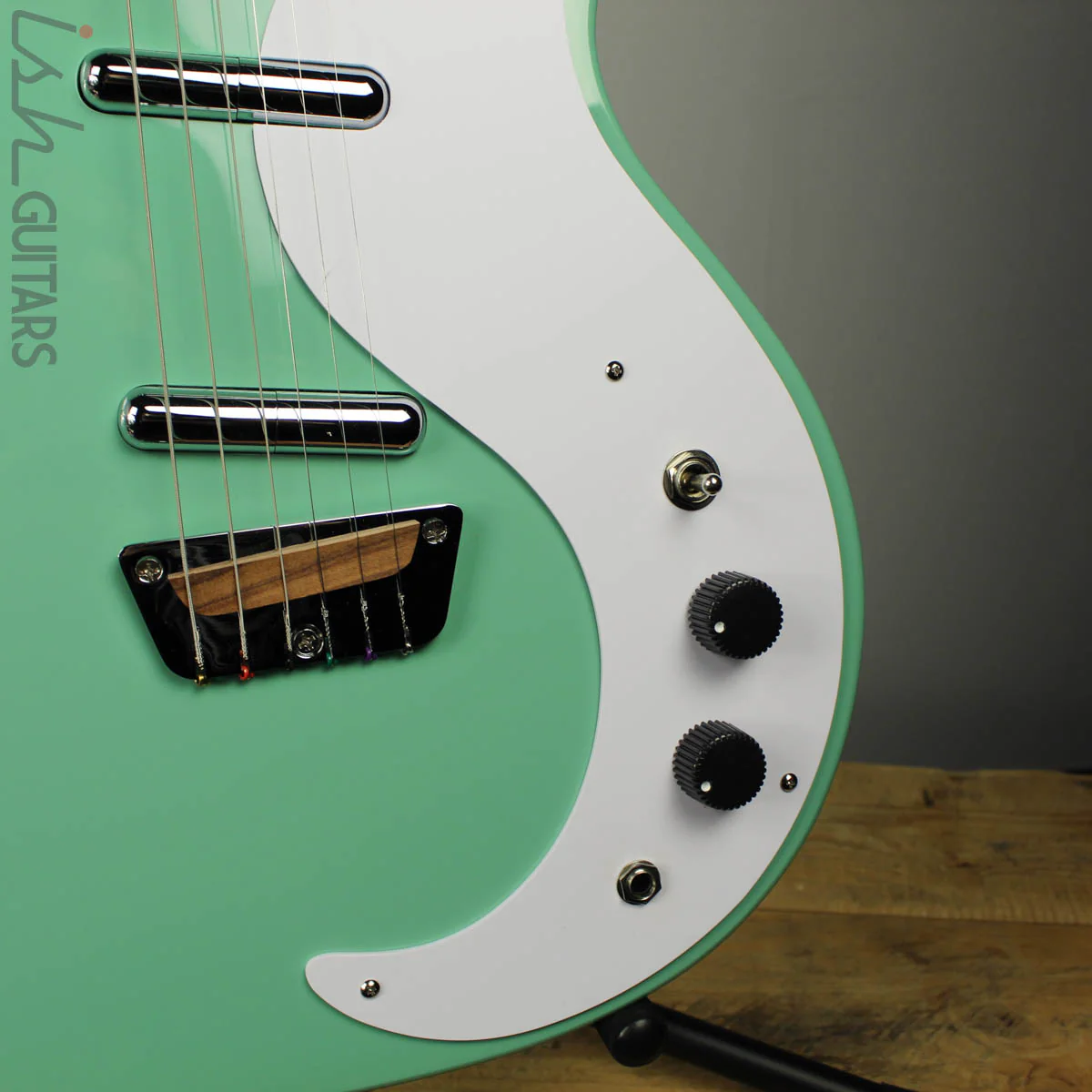 Danelectro Stock 59 Aqua Solidbody Electric Guitar (DEMO VIDEO) - Image 3