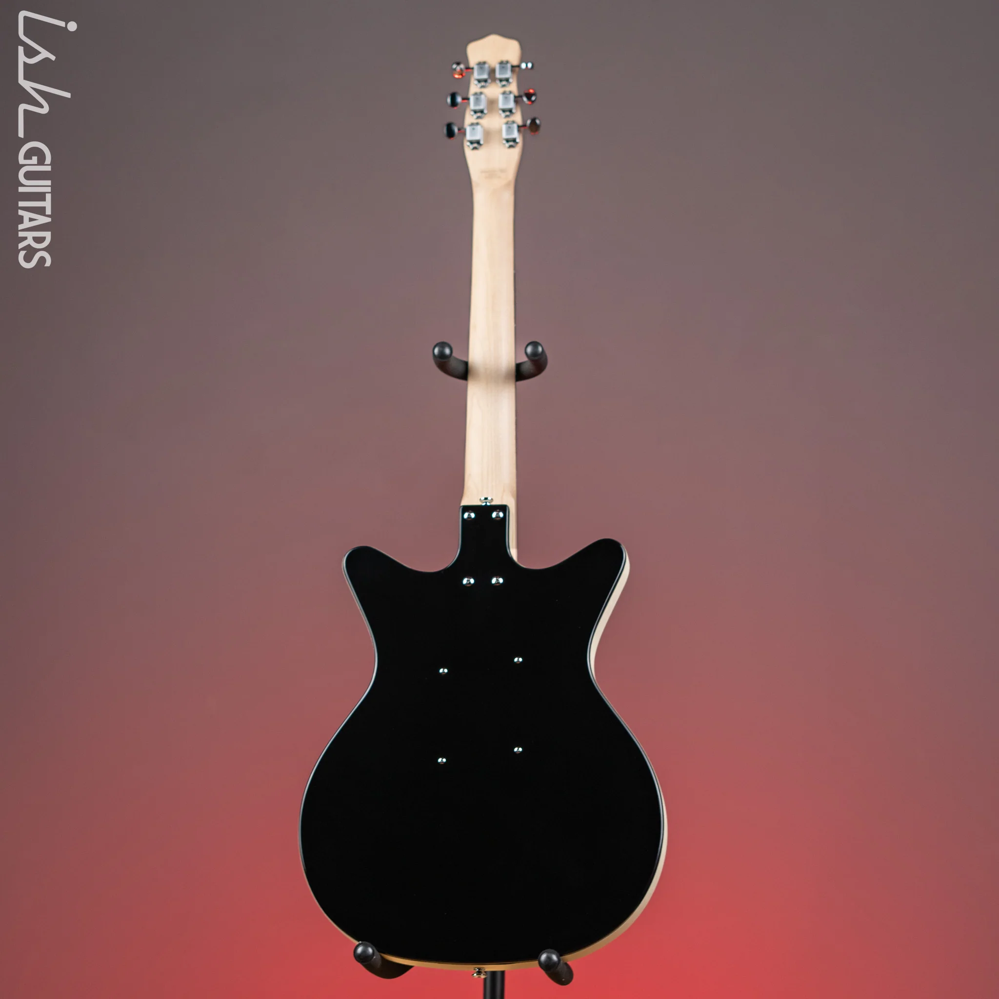Danelectro Stock '59 Electric Guitar Black - Image 6