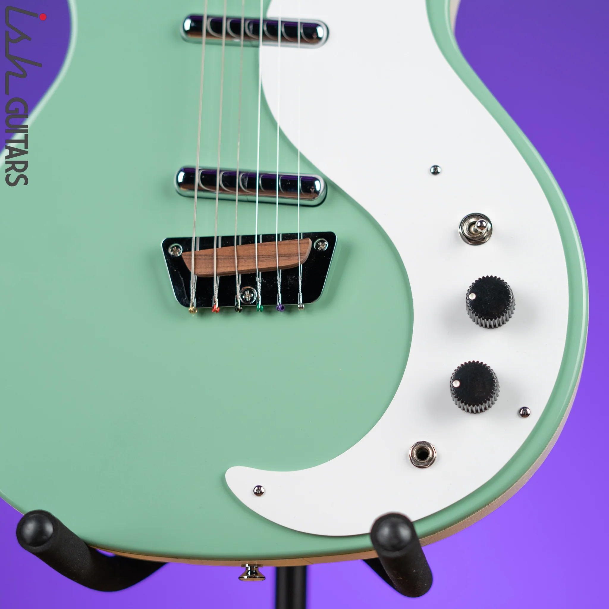 Danelectro Stock '59 Electric Guitar Vintage Aqua - Image 4