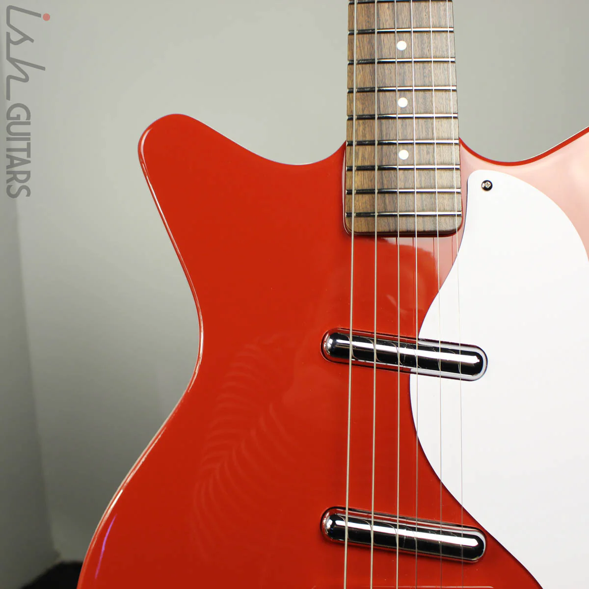 Danelectro Stock 59 Red Electric Guitar (DEMO VIDEO) - Image 4