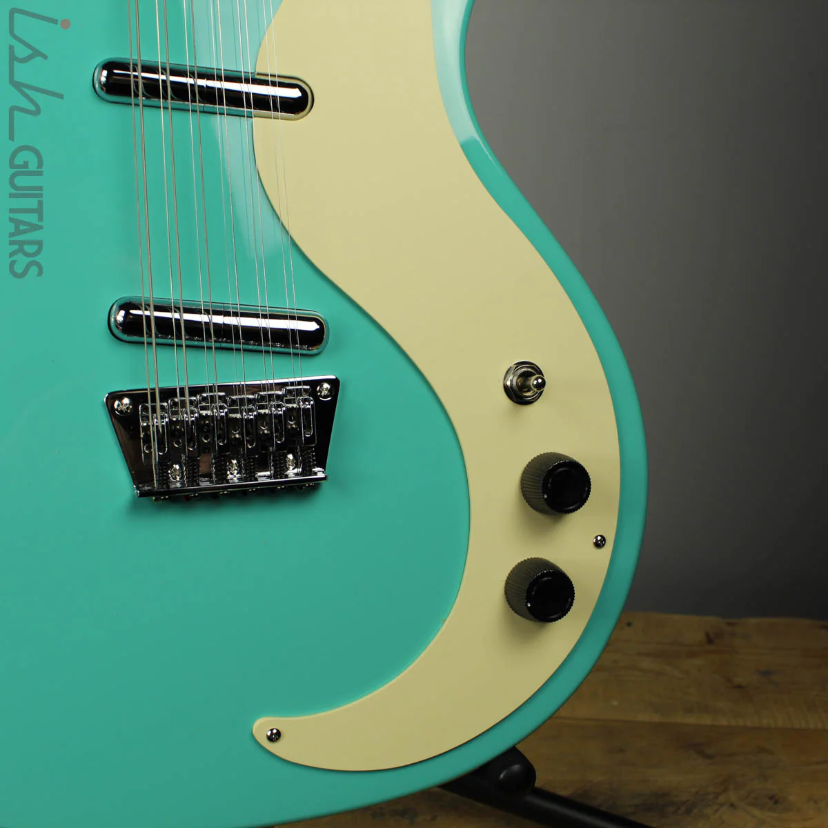 Danelectro '59 Vintage 12 String Aqua Electric Guitar - Image 4