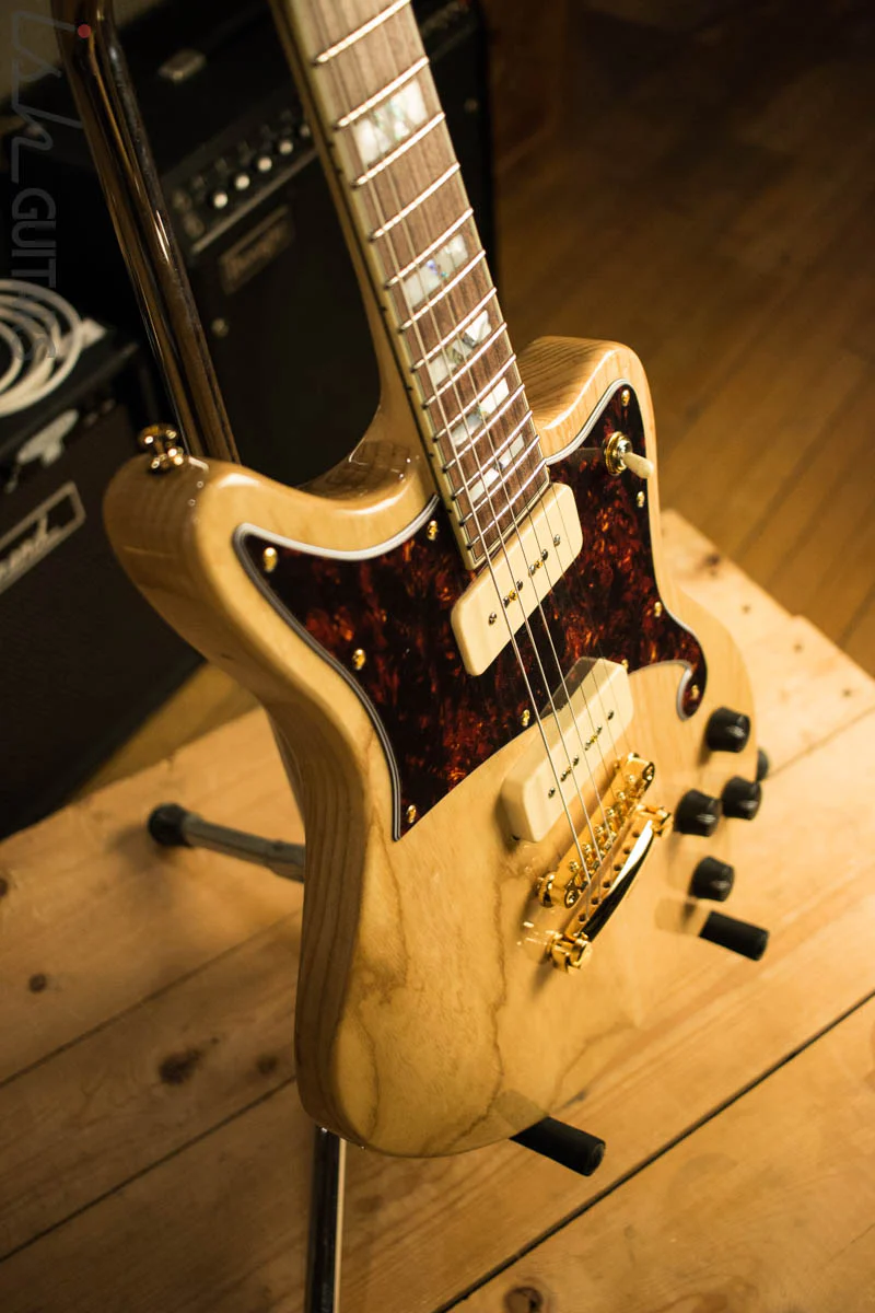 D'Angelico Deluxe Bedford Swamp Ash Electric Natural Finish - Image 6