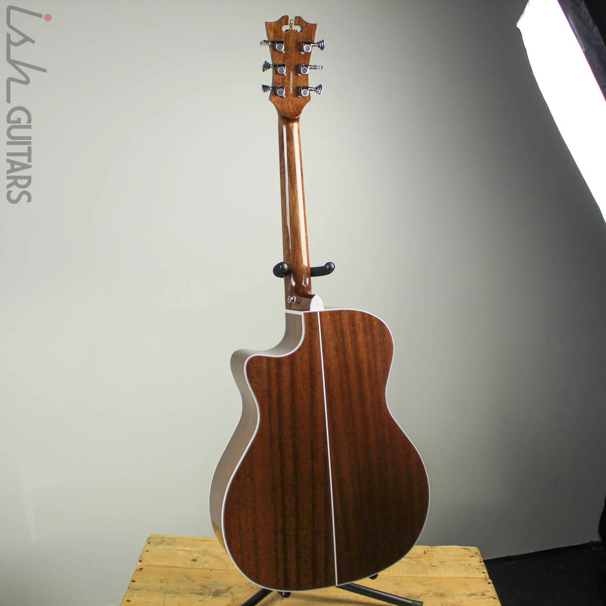 D'angelico Premier Gramercy Natural Acoustic Electric Guitar DAPG200 Natural - Image 8