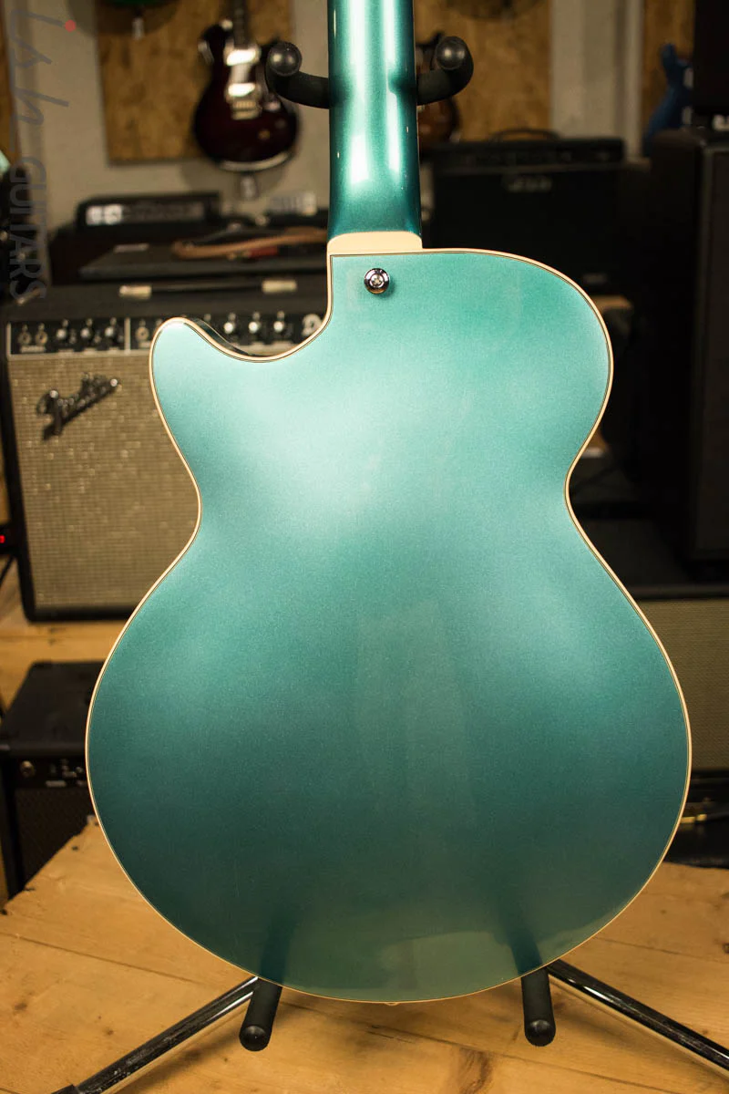 D'Angelico Premier Series SS Semi-Hollowbody Electric Guitar with Stairstep Tailpiece Ocean Turquoise - Image 7