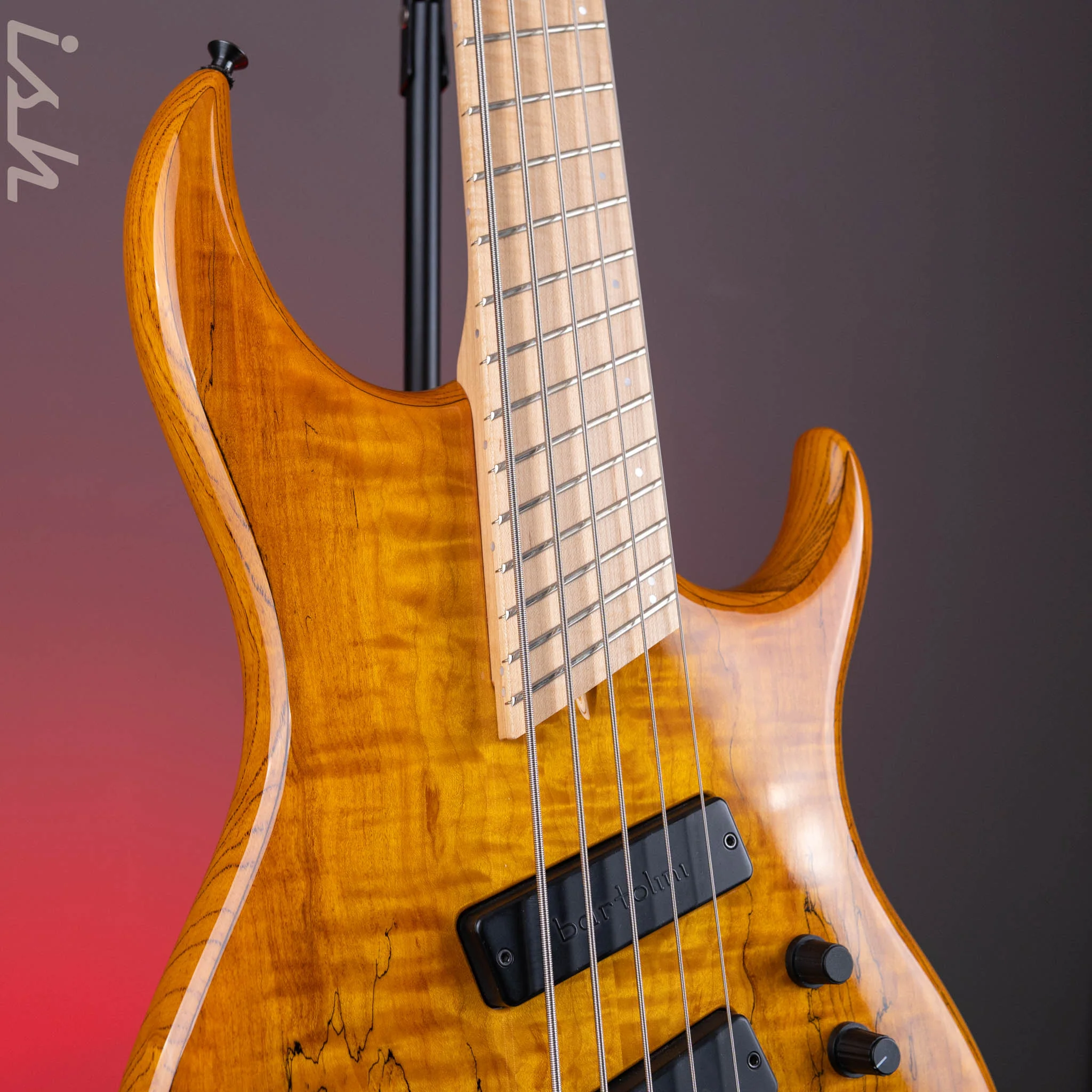 2003 Dingwall Z2 5-String Bass Spalted Maple w/ Bartolini Pickups - Image 4