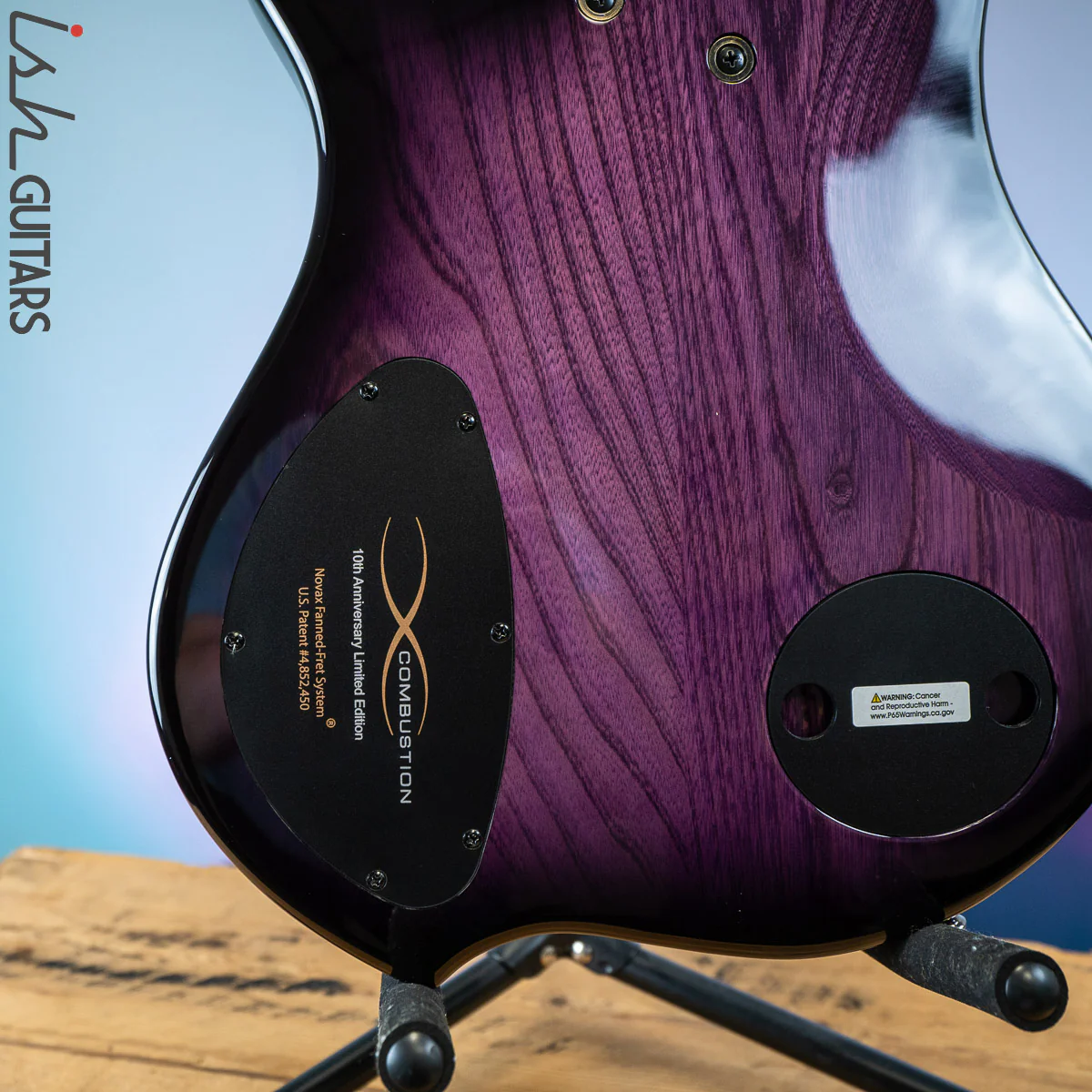 Dingwall 10th Anniversary Combustion 5-String 2 PUP Amethystburst Maple Fretboard - Image 10