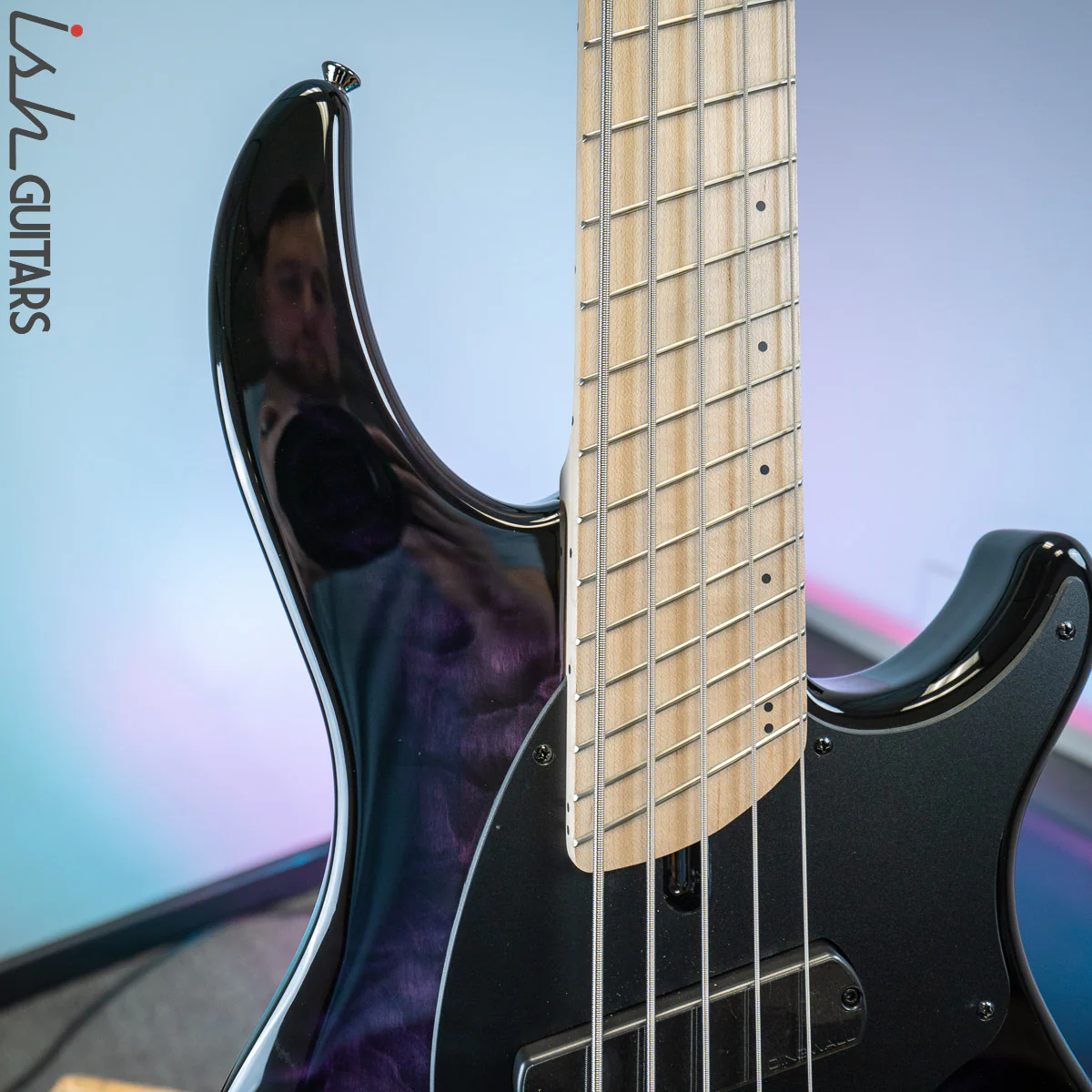 Dingwall 10th Anniversary Combustion 5-String 2 PUP Amethystburst Maple Fretboard - Image 3