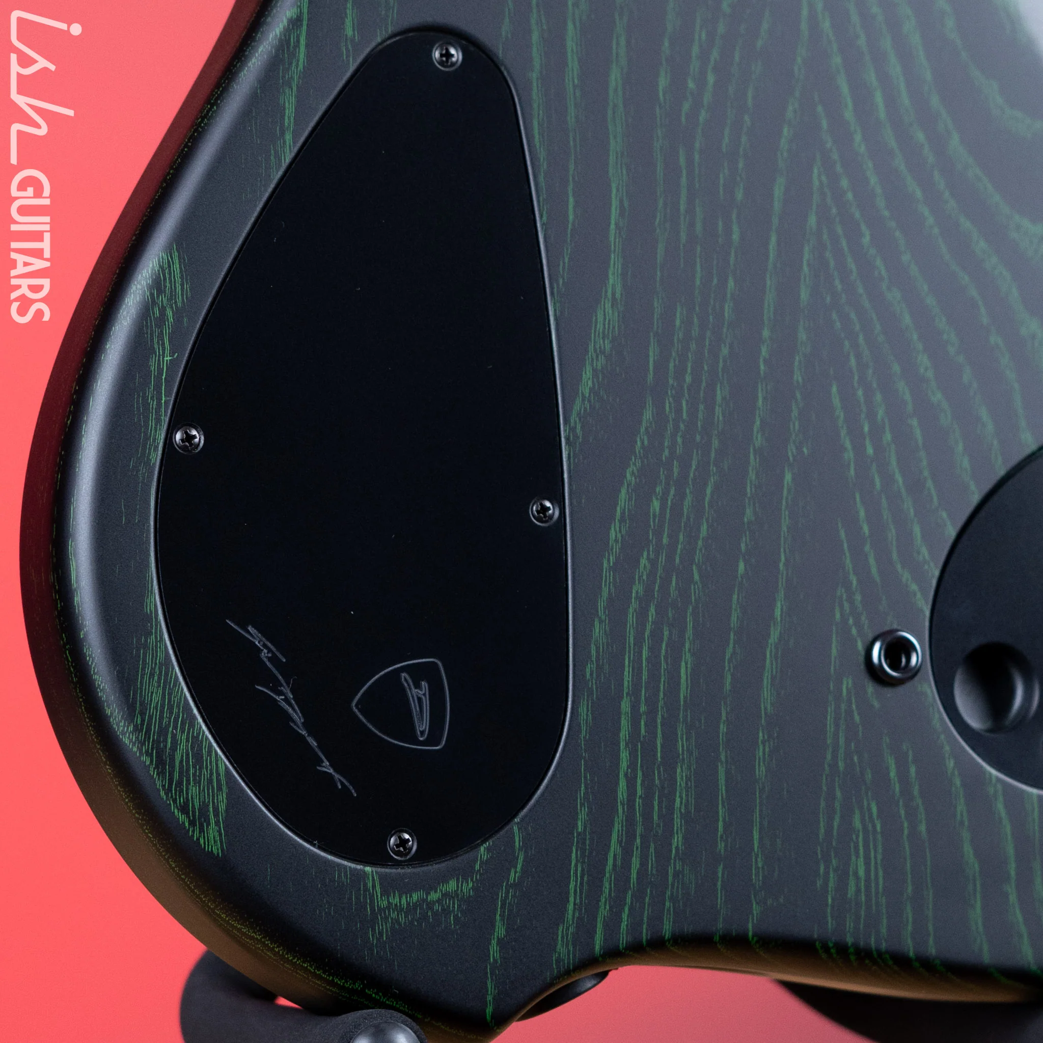 Dingwall ABZ 5-String Bass Black with Green Ceruse Satin - Image 10