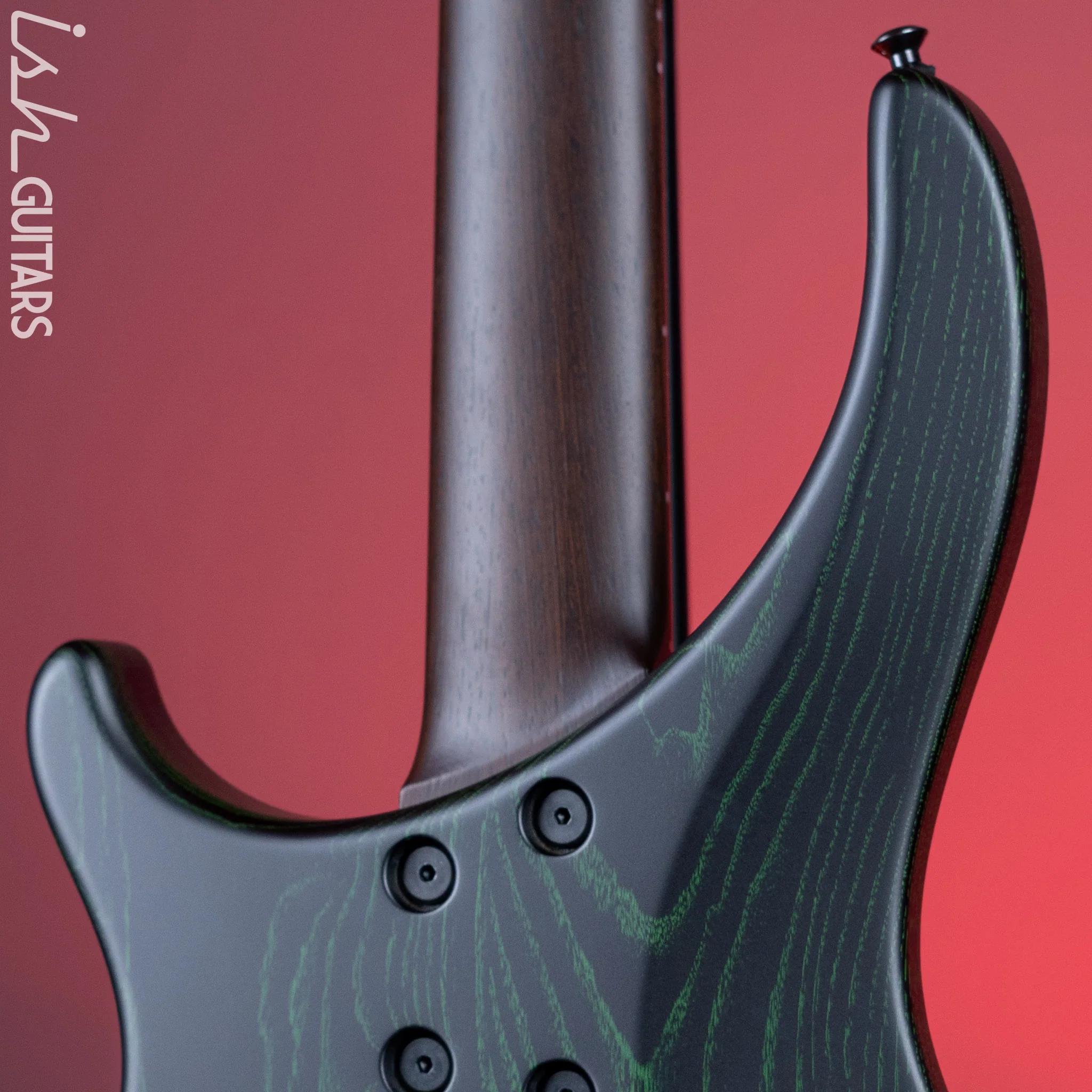Dingwall ABZ 5-String Bass Black with Green Ceruse Satin - Image 9