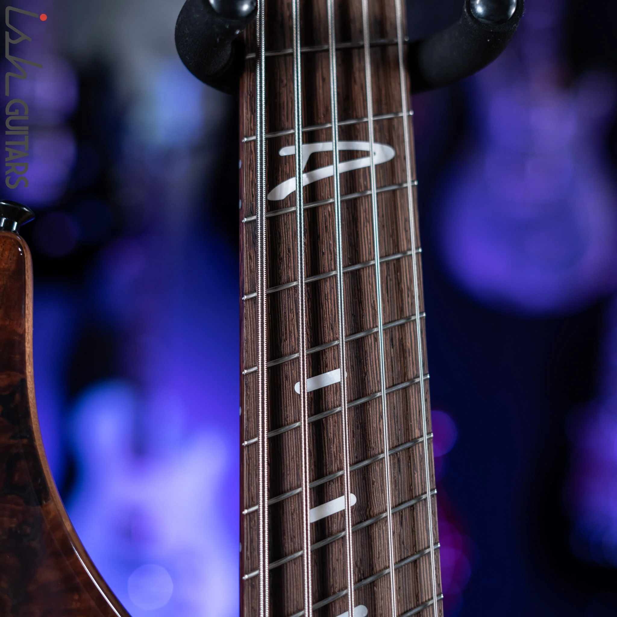 Dingwall Afterburner II Semi-Hollow 5-String Bass Figured Walnut Top Natural - Image 6
