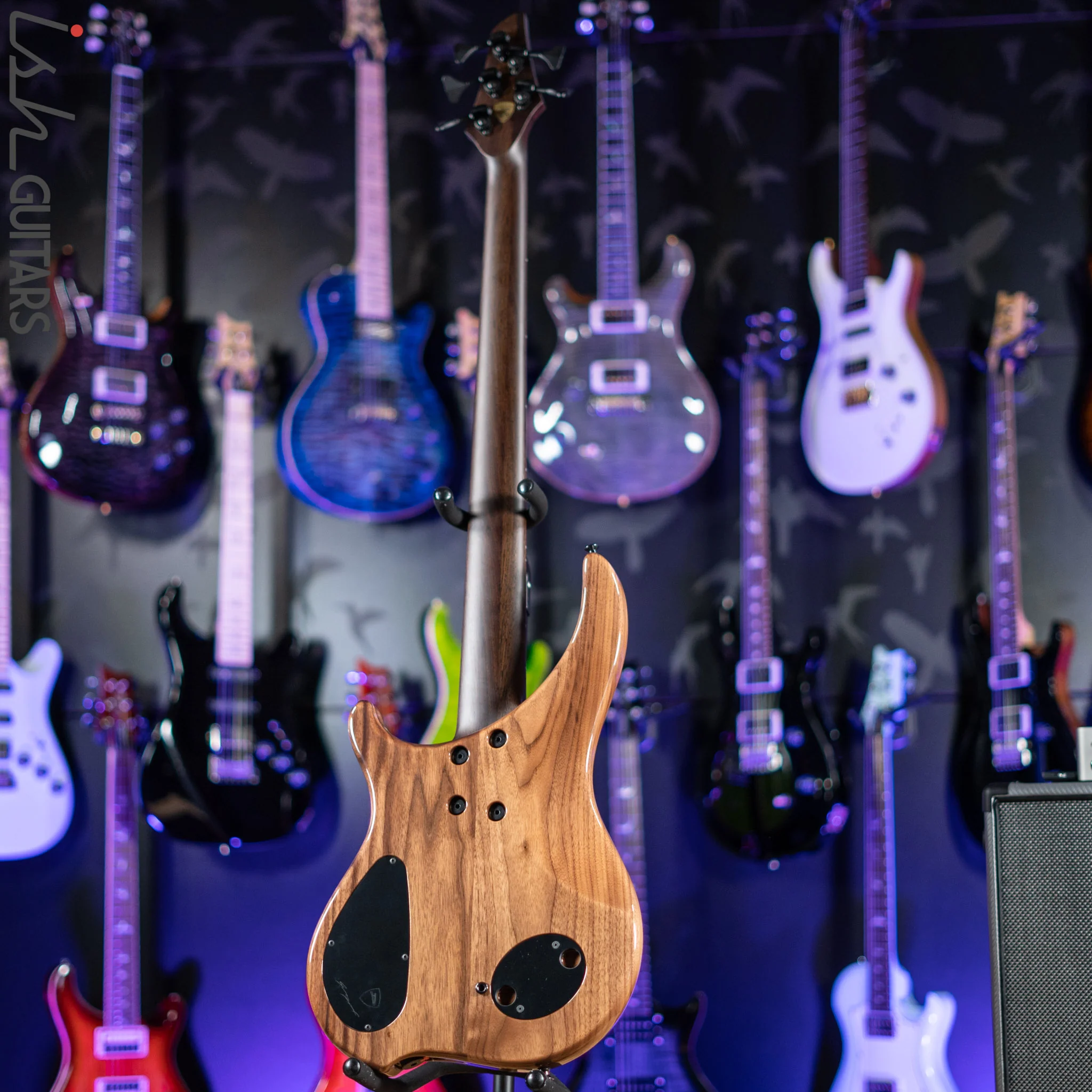 Dingwall Afterburner II Semi-Hollow 5-String Bass Figured Walnut Top Natural - Image 8
