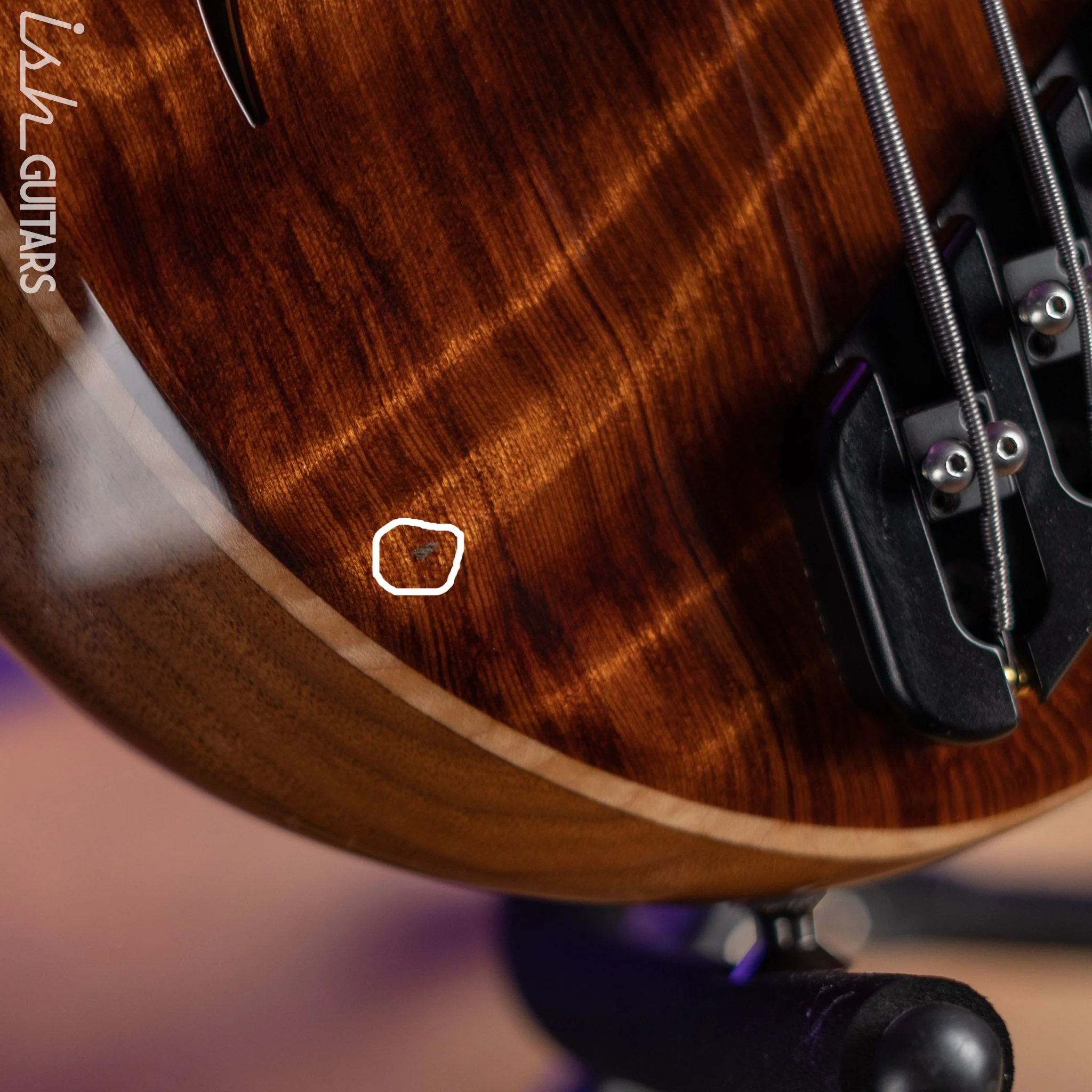 Dingwall Afterburner II Semi-Hollow 6-String Bass Natural - Image 9