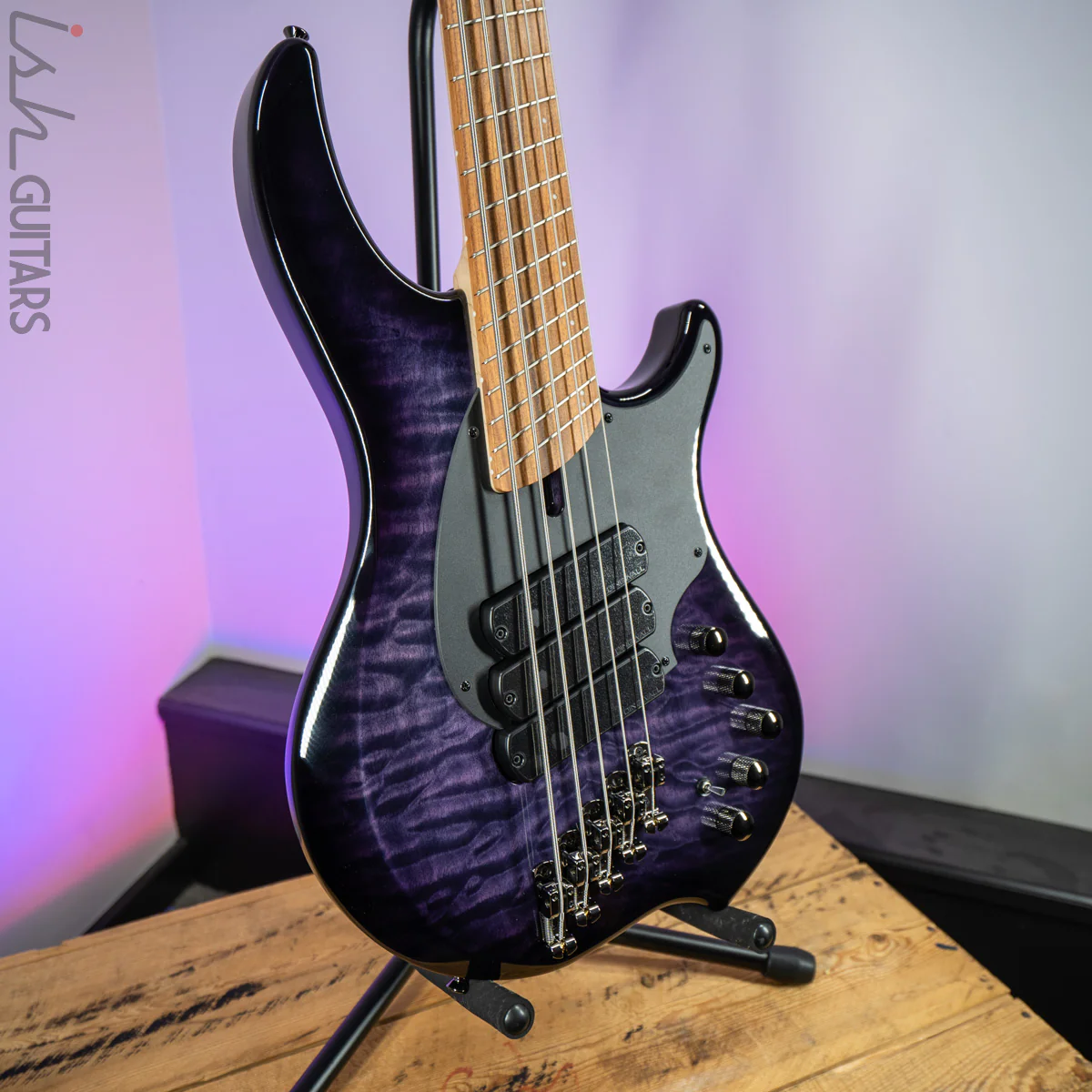 Dingwall 10th Anniversary Combustion 5-String 3 PUP Amethystburst Pau Ferro Fretboard - Image 5
