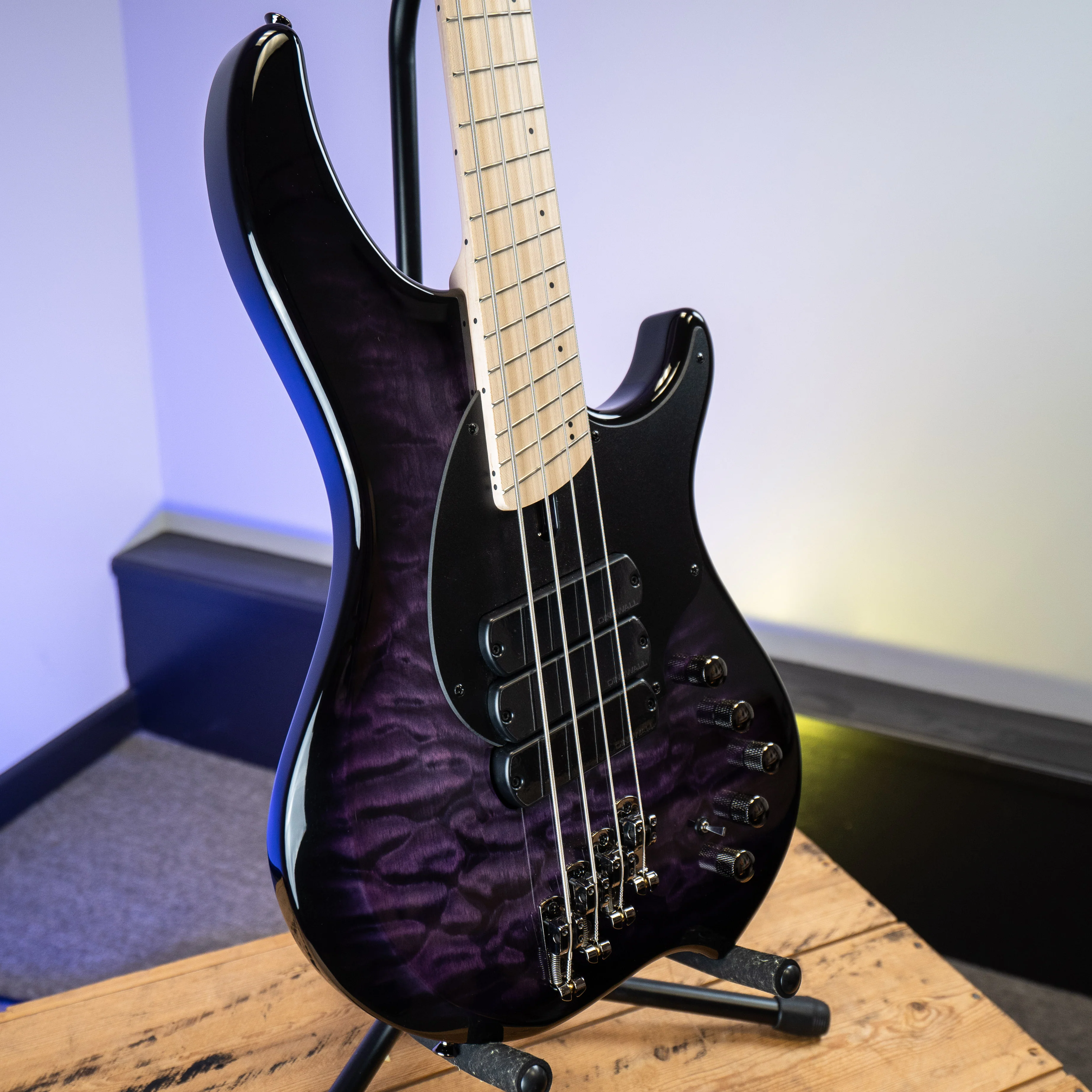 Dingwall Combustion 10th Anniversary 4-String 3 PUP Amethystburst Maple Fretboard - Image 5
