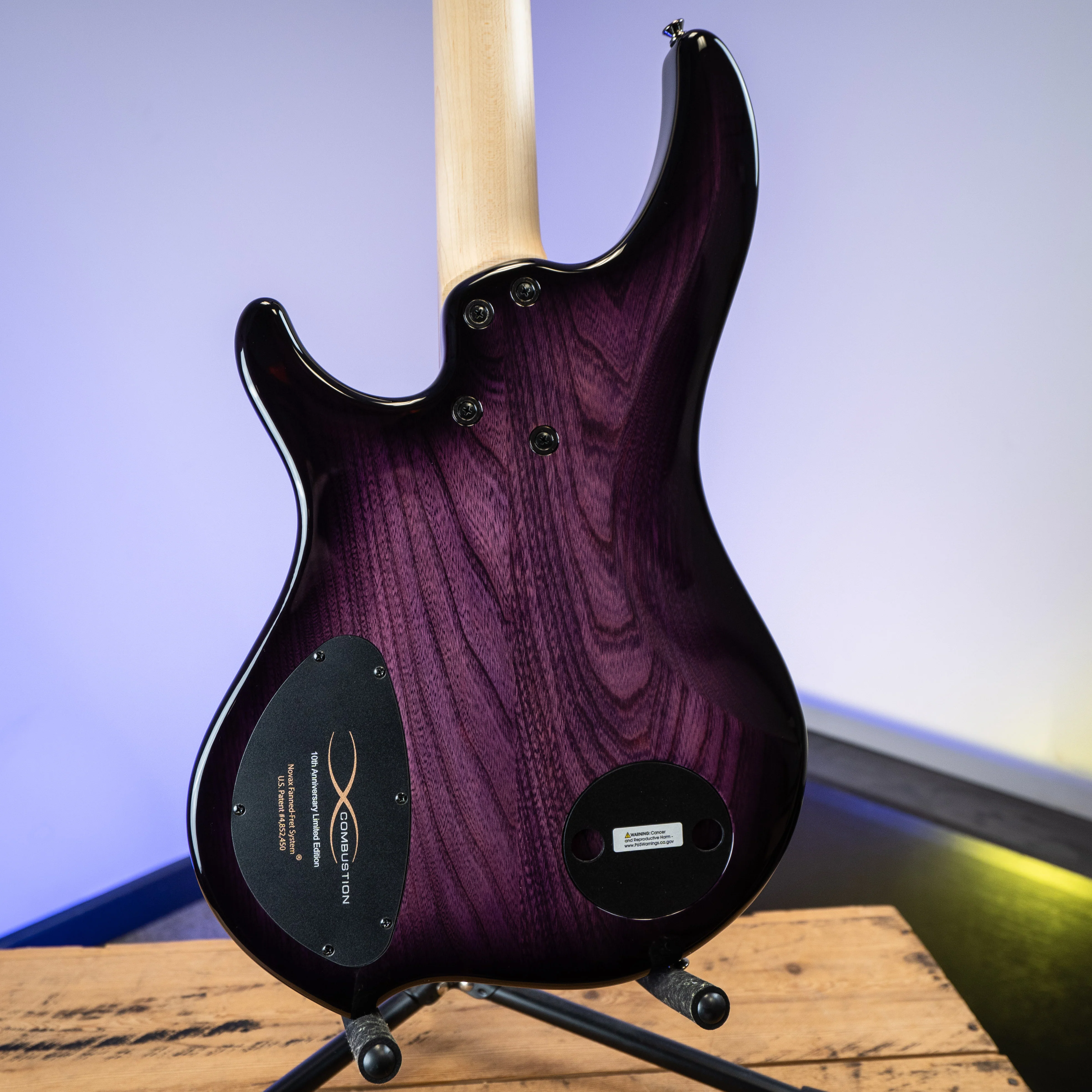Dingwall Combustion 10th Anniversary 4-String 3 PUP Amethystburst Maple Fretboard - Image 9