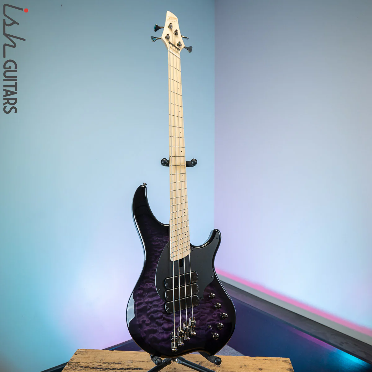 Dingwall Combustion 10th Anniversary 4-String 3 PUP Amethystburst Maple Fretboard - Image 2