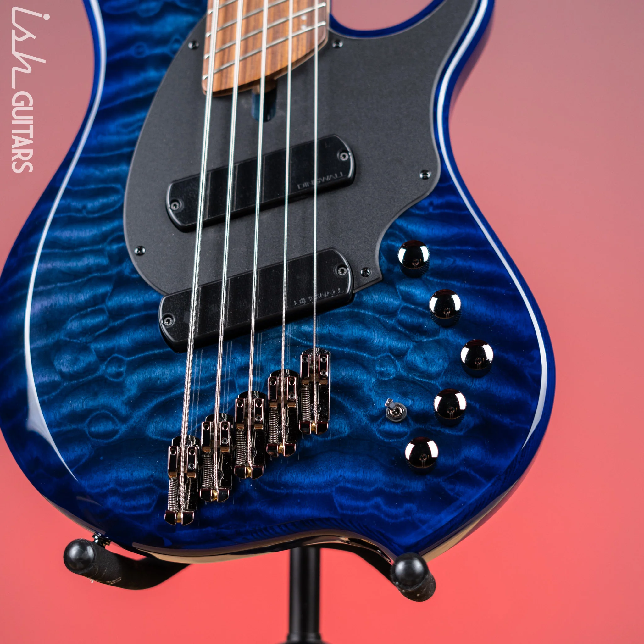 Dingwall Combustion 2 PUP 5-String Bass Indigoburst Gloss Pau Ferro Fretboard - Image 4