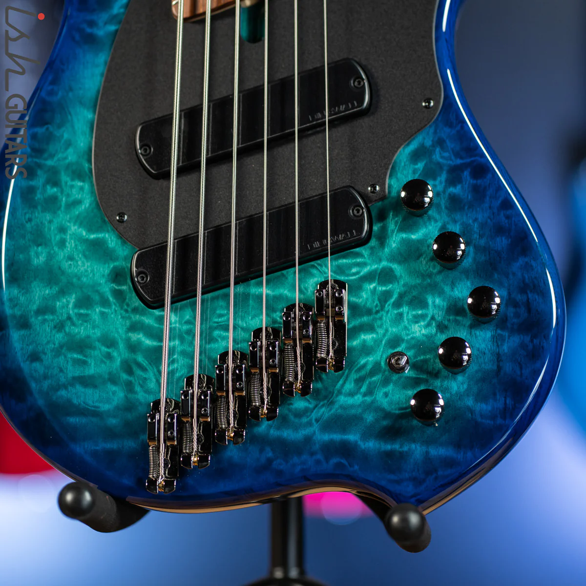 Dingwall Combustion 2-PUP 6-String Bass Whalepoolburst Pao Ferro Fretboard - Image 4