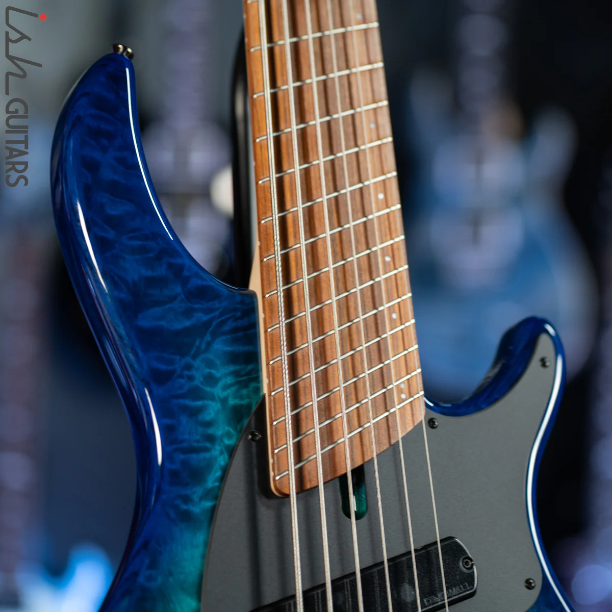 Dingwall Combustion 2-PUP 6-String Bass Whalepoolburst Pao Ferro Fretboard - Image 5
