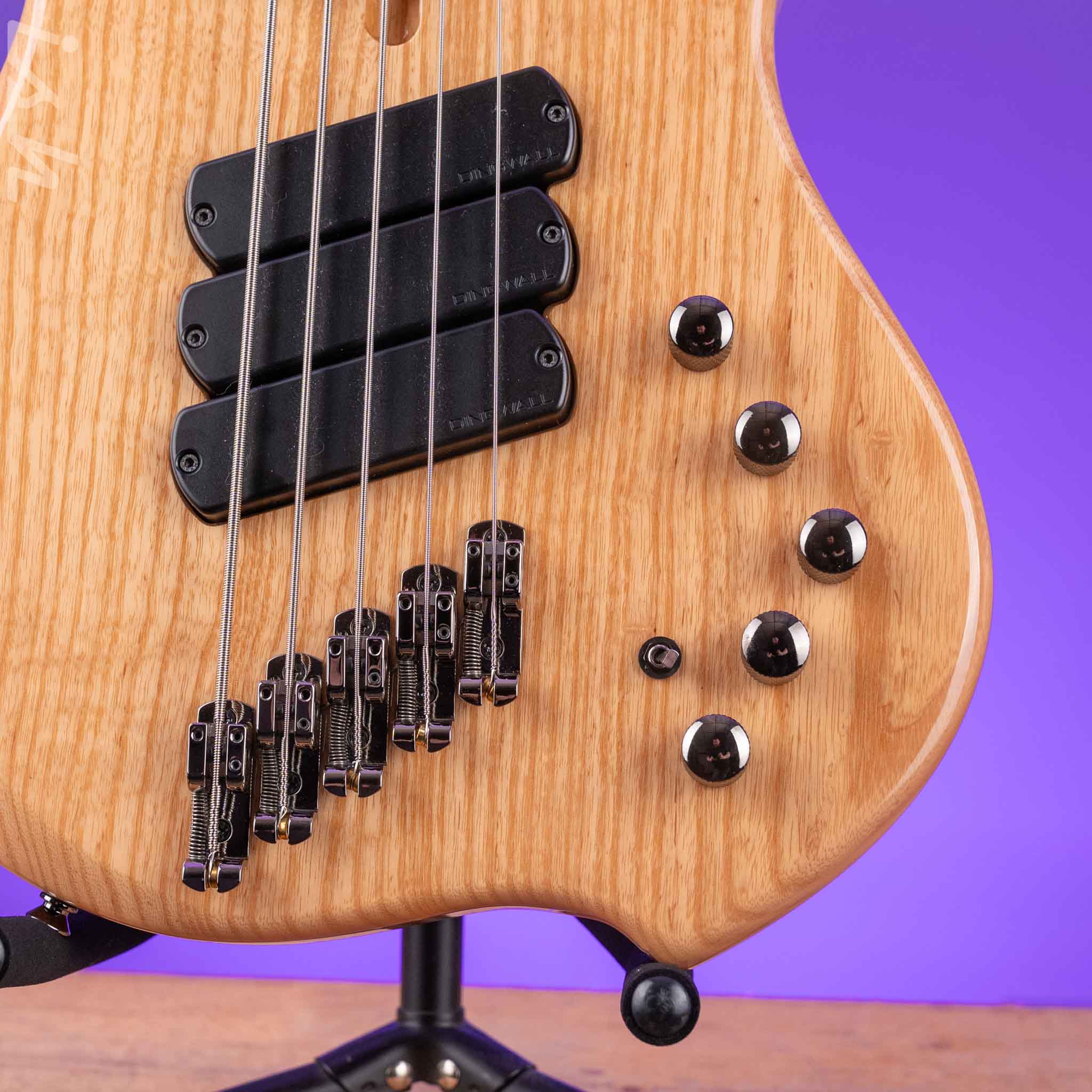 Dingwall Combustion 5-String Bass Natural Demo - Image 5