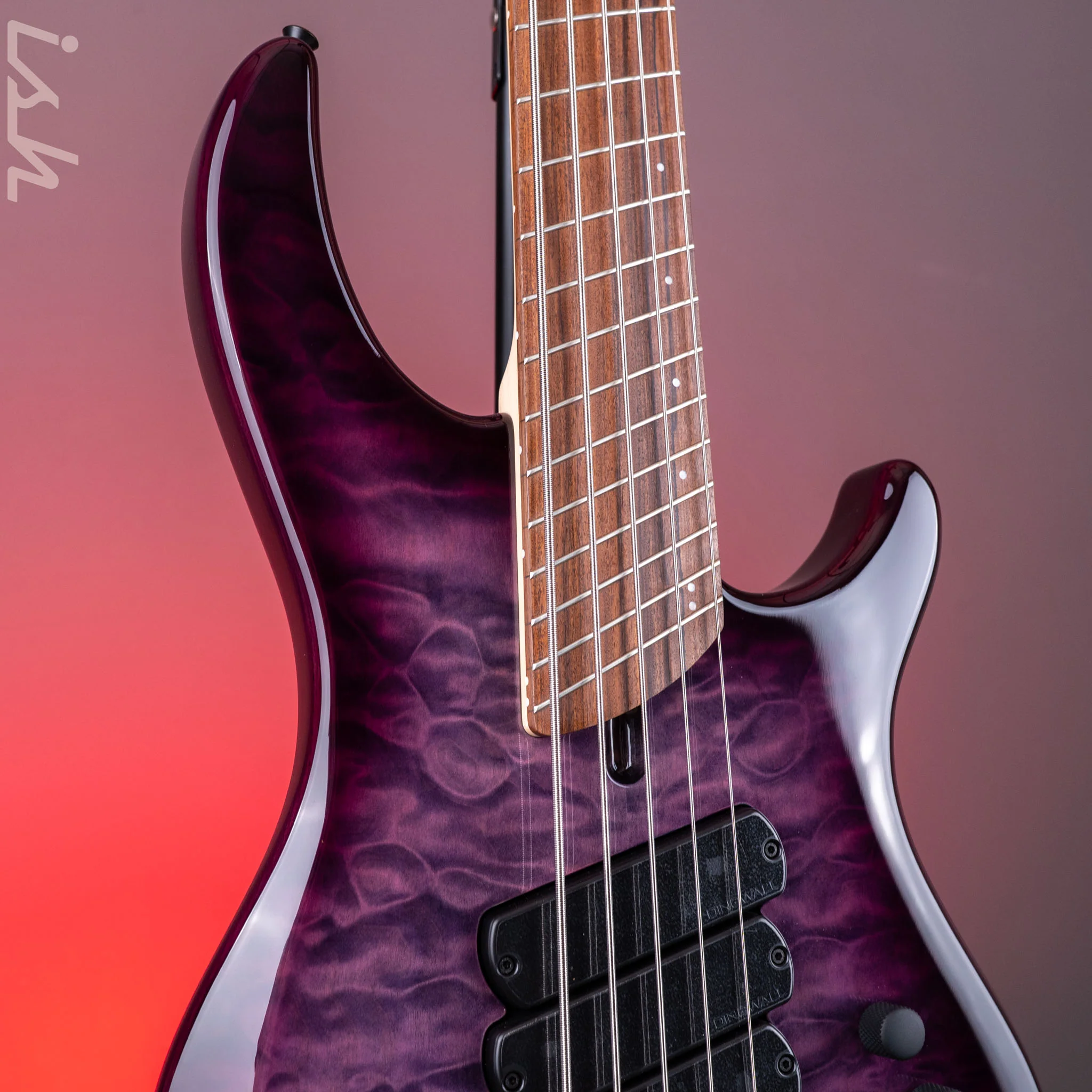 Dingwall Combustion 5-String Bass Ultravioletburst Pau Ferro Fretboard - Image 4