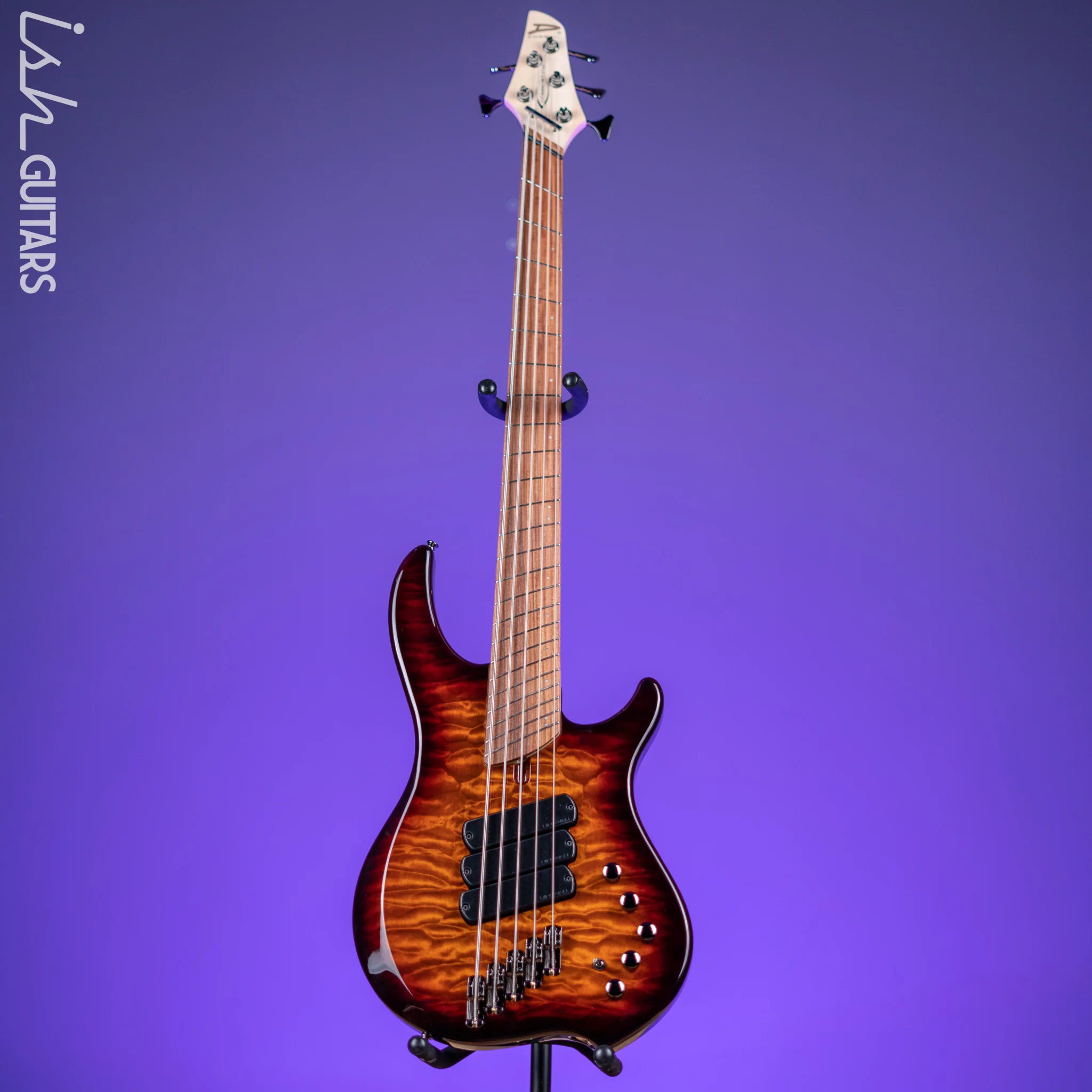 Dingwall Combustion 5-String Bass Vintageburst Gloss Pau Ferro Fretboard - Image 2