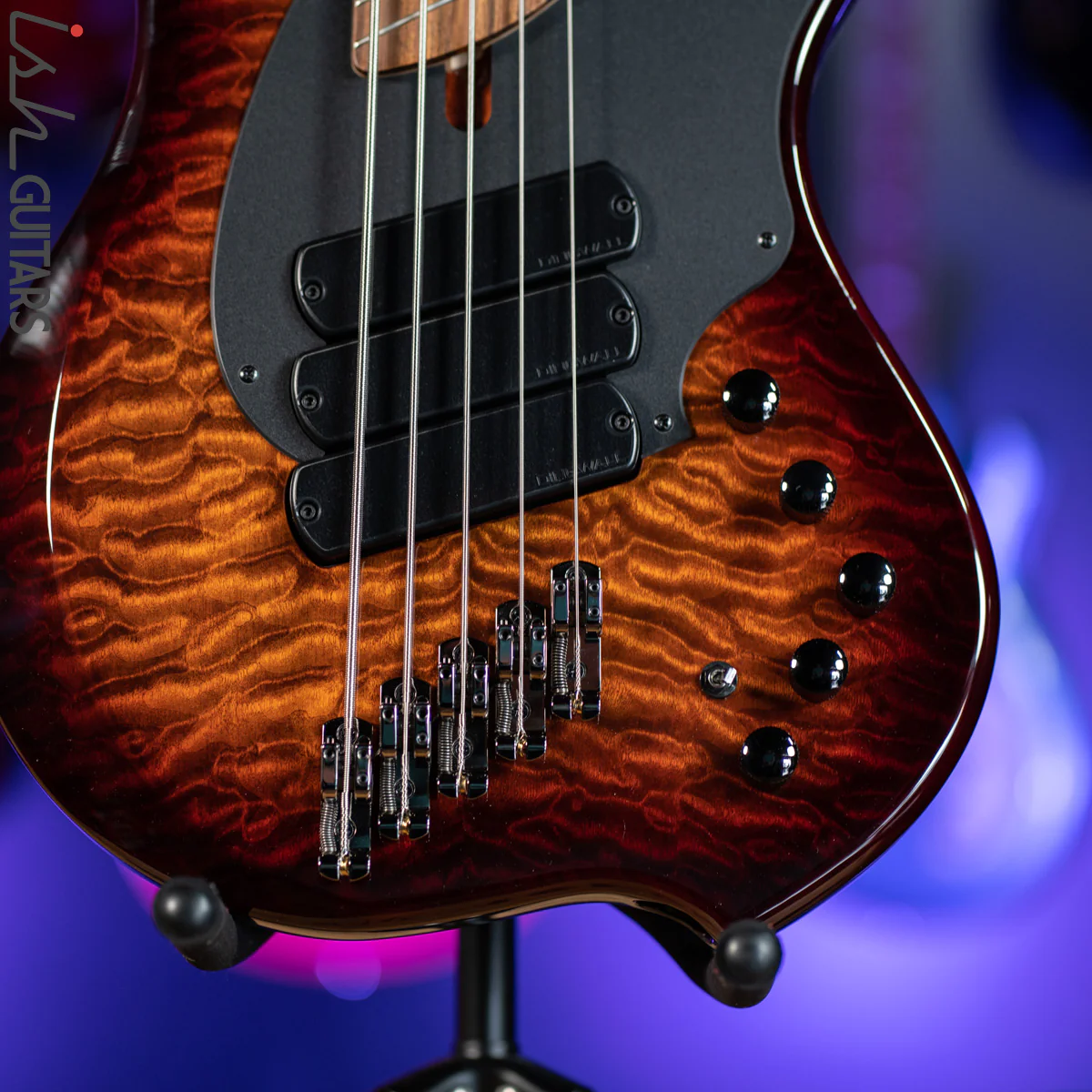 Dingwall Combustion 5-String Bass Vintageburst Pao Ferro Fretboard - Image 4
