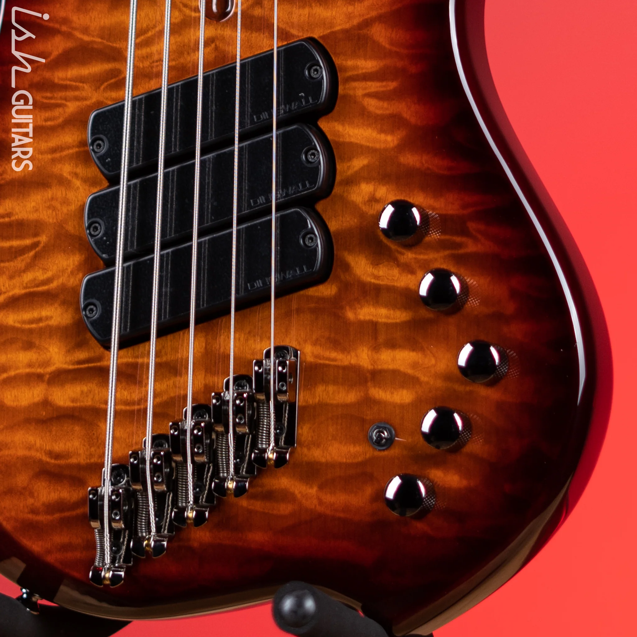 Dingwall Combustion 5-String Bass Vintageburst Pau Ferro Fretboard - Image 4
