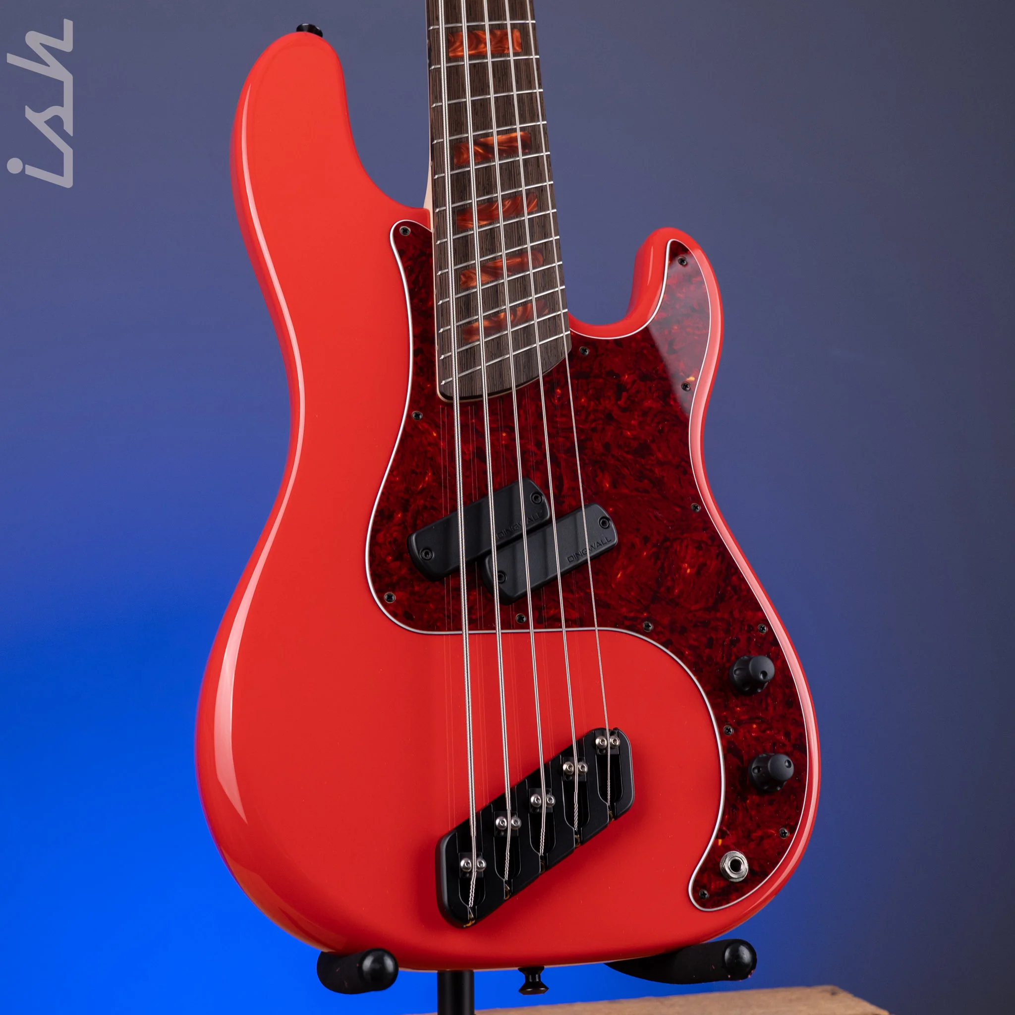 Dingwall Custom Shop Super P 5-String Bass Fiesta Red