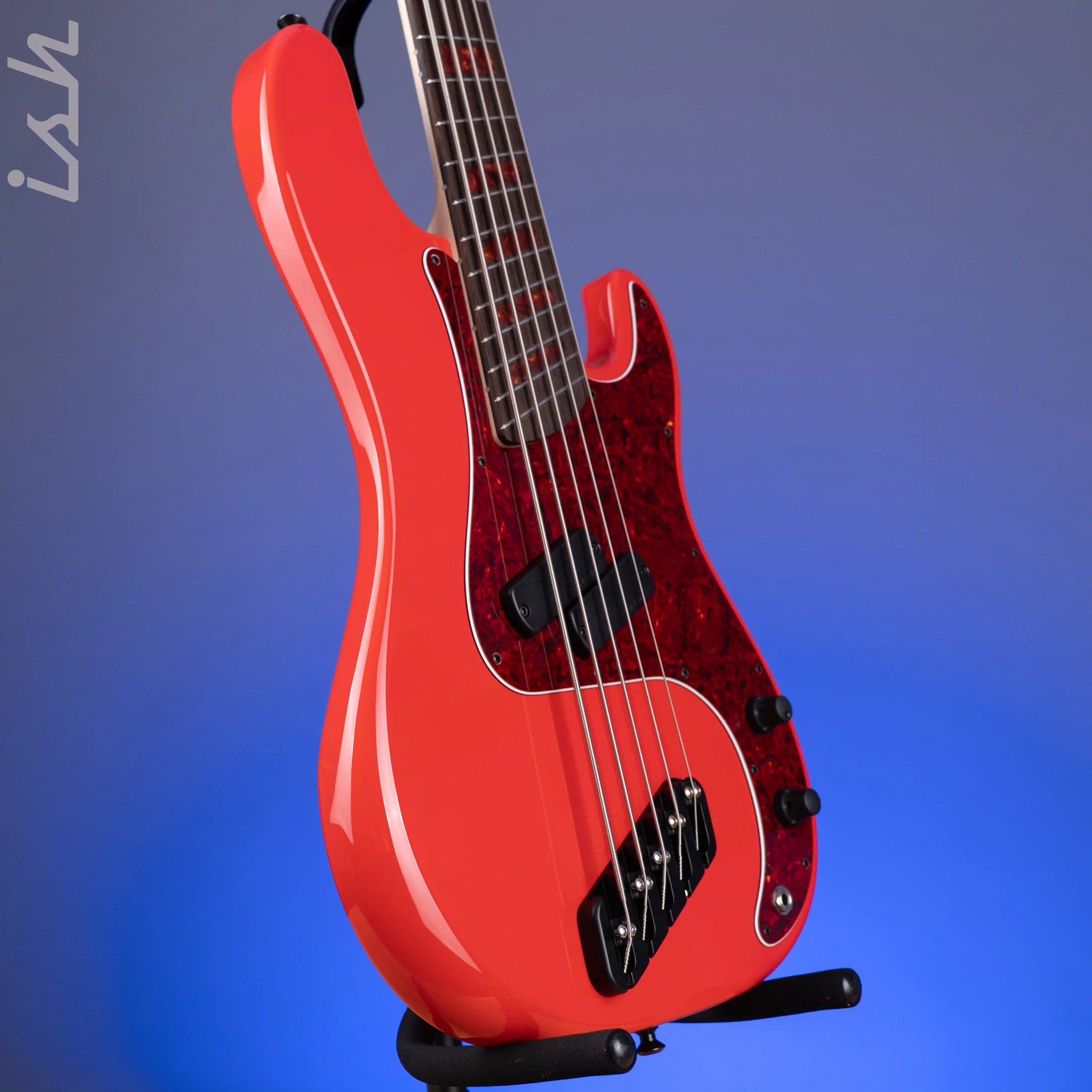 Dingwall Custom Shop Super P 5-String Bass Fiesta Red - Image 3