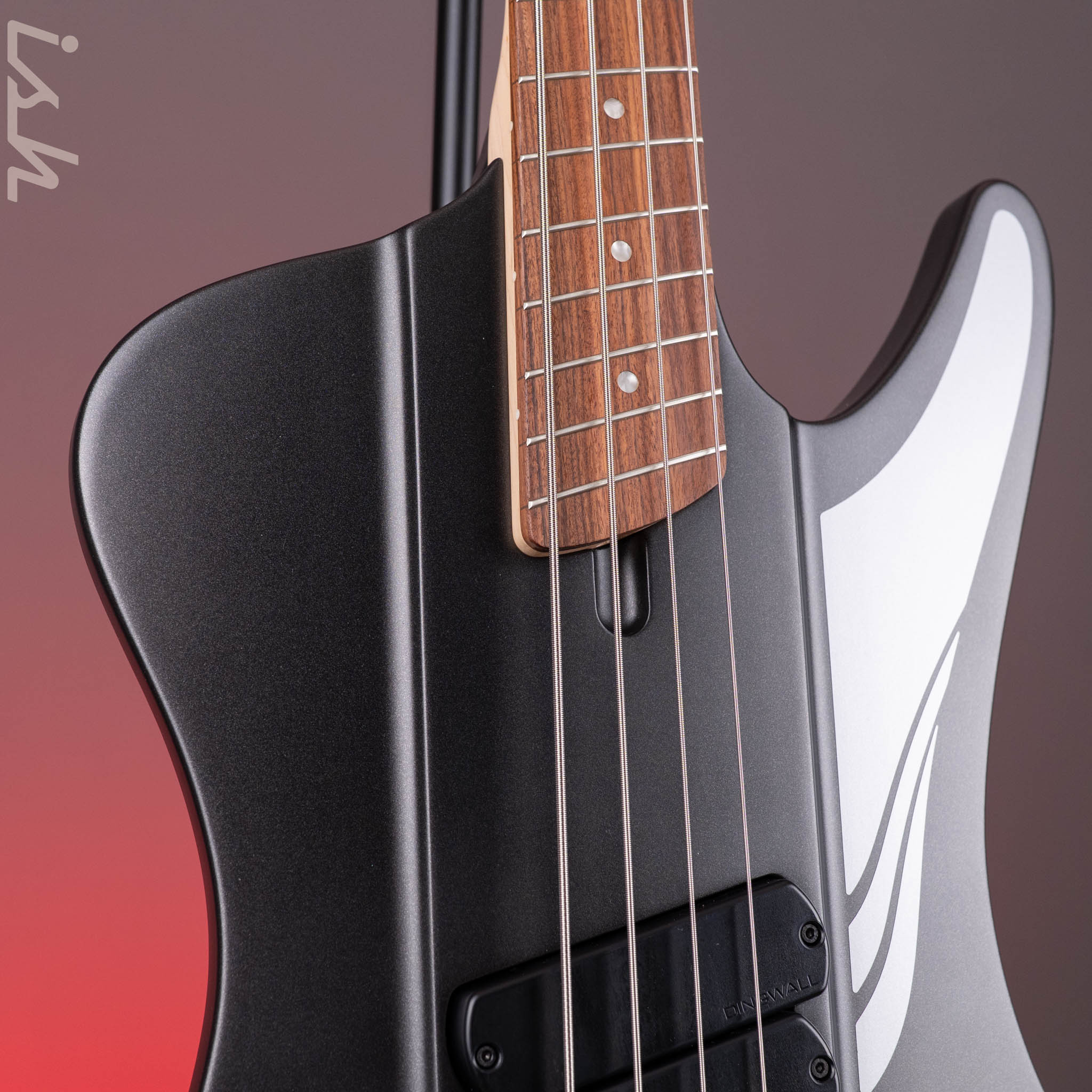 Dingwall D-Roc Standard 4-String Bass Matte Metallic Black - Image 4
